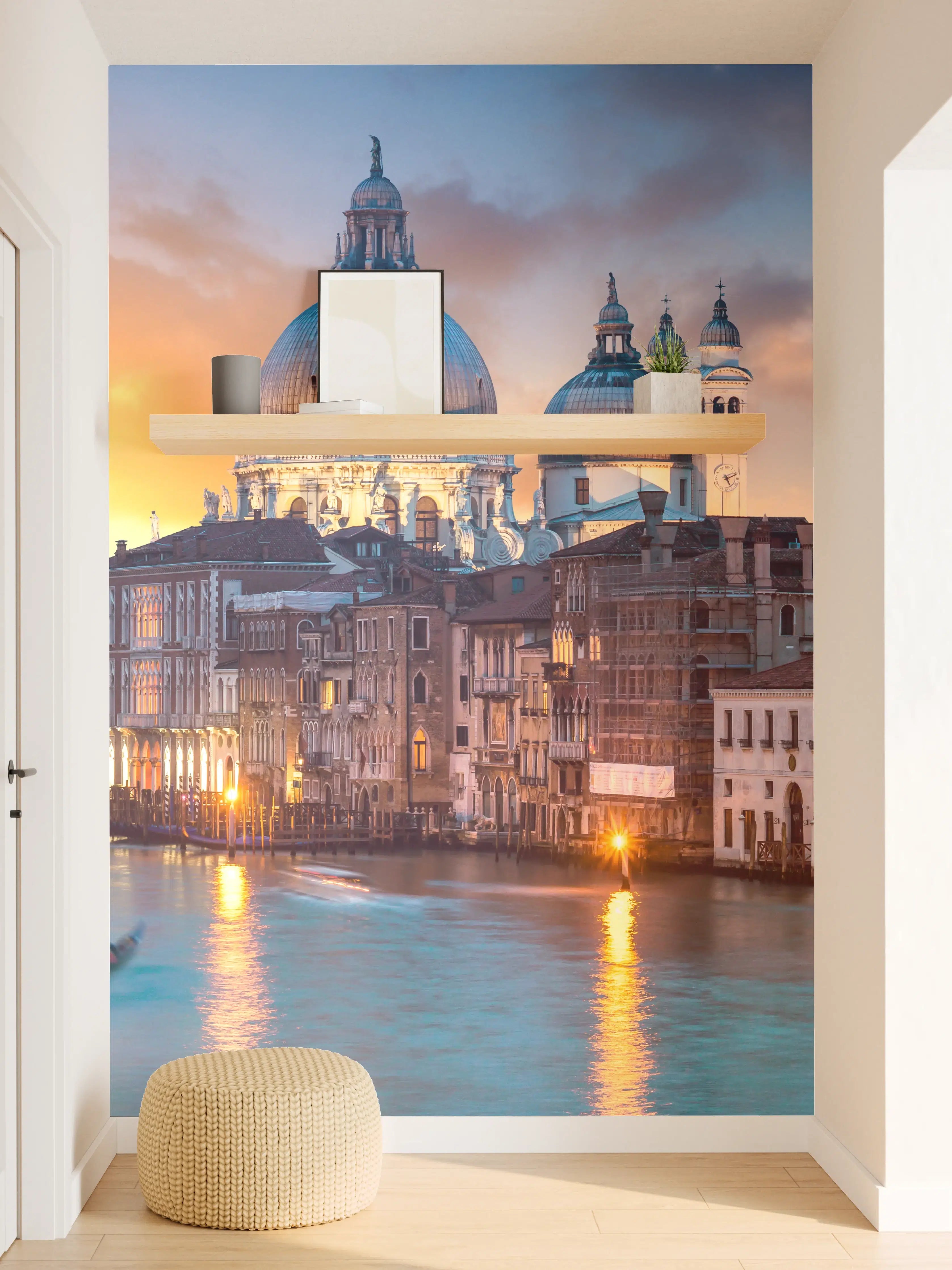 Wandverkleidung Flur - Sonnenuntergang am Canal Grande - Venedig 2
