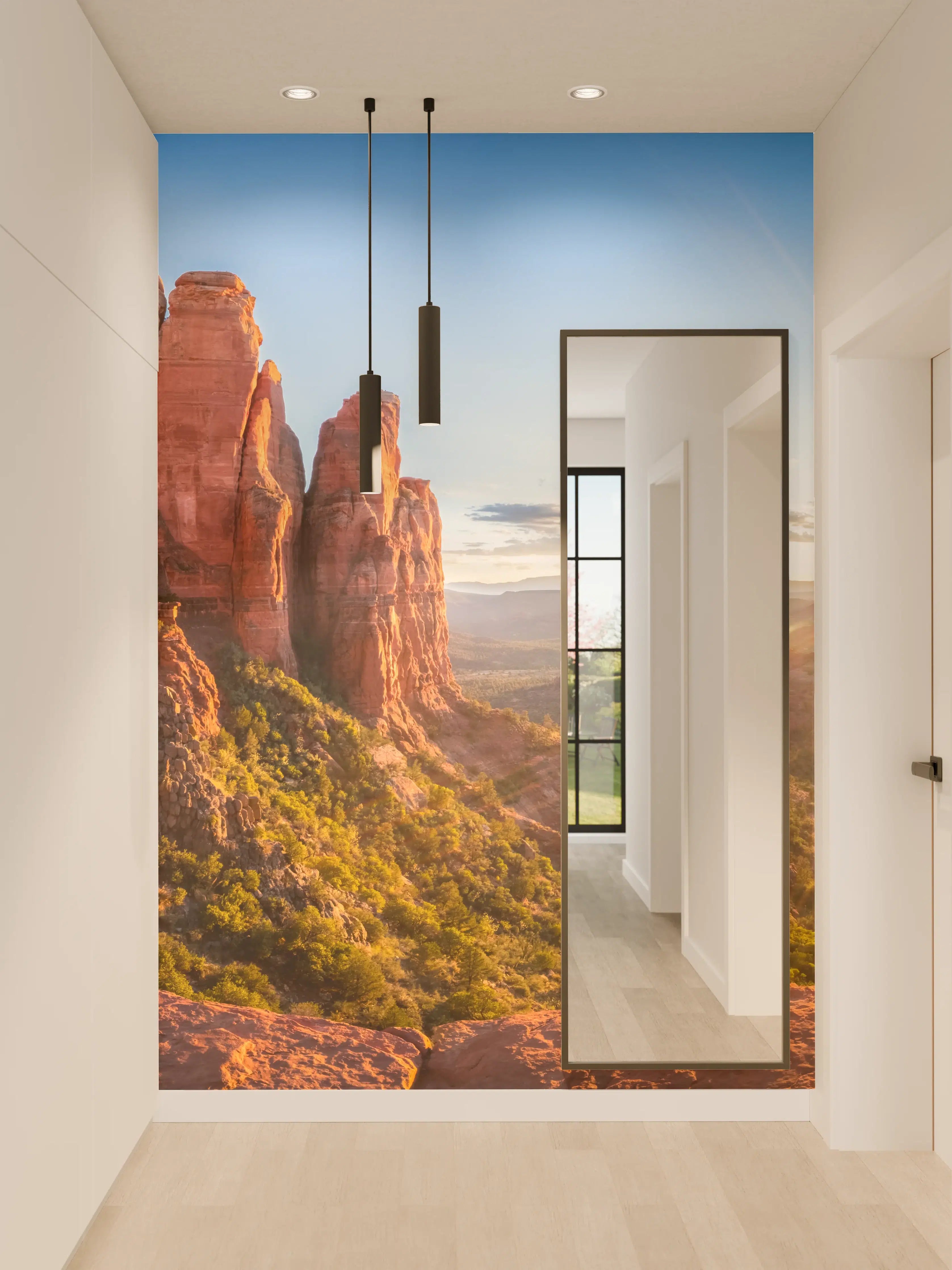 Wandverkleidung Flur - Sonnenuntergang in Sedona