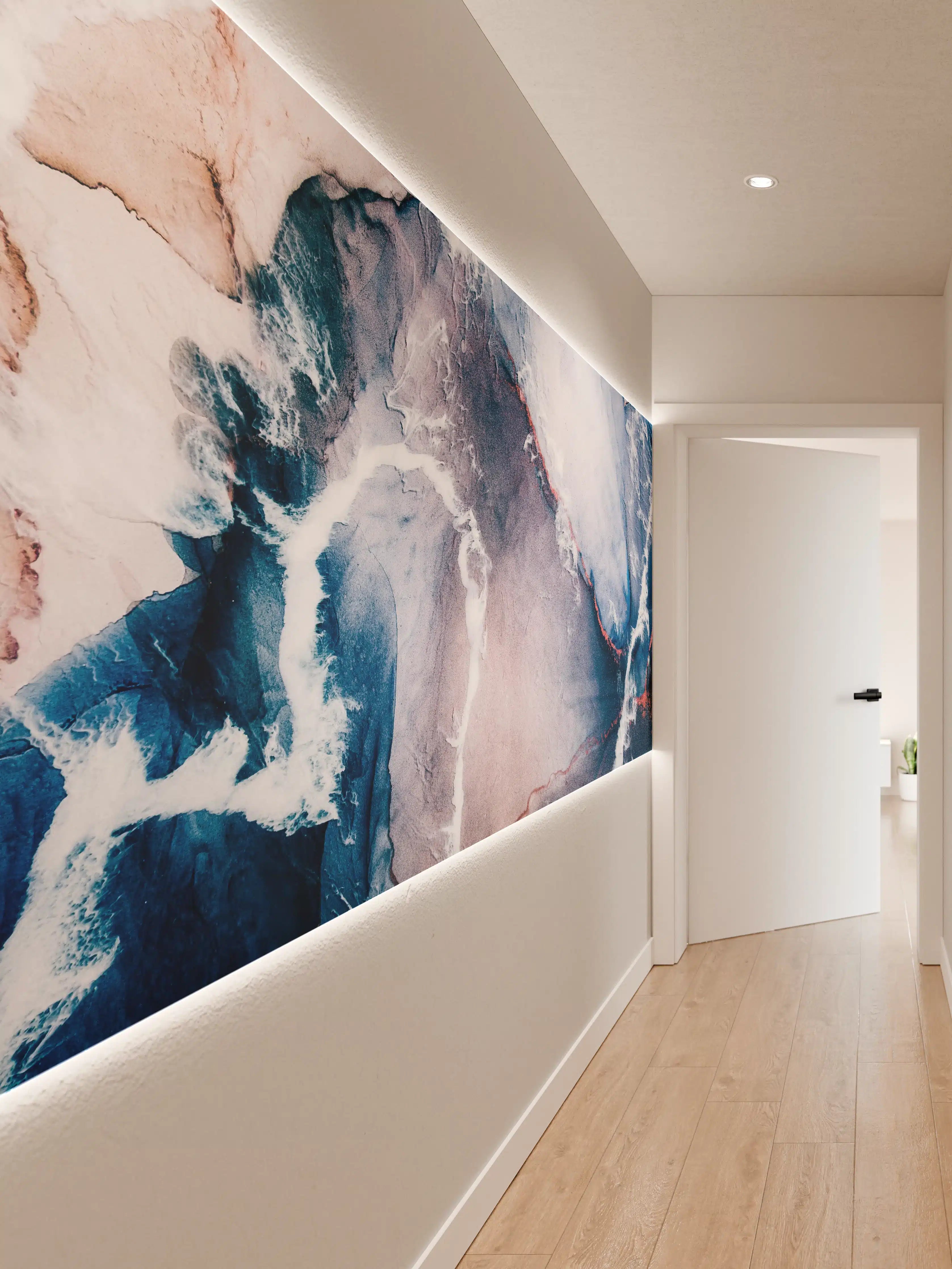 Wandverkleidung Flur - Spektakuläre Luftaufnahme mit dramatischen Farben