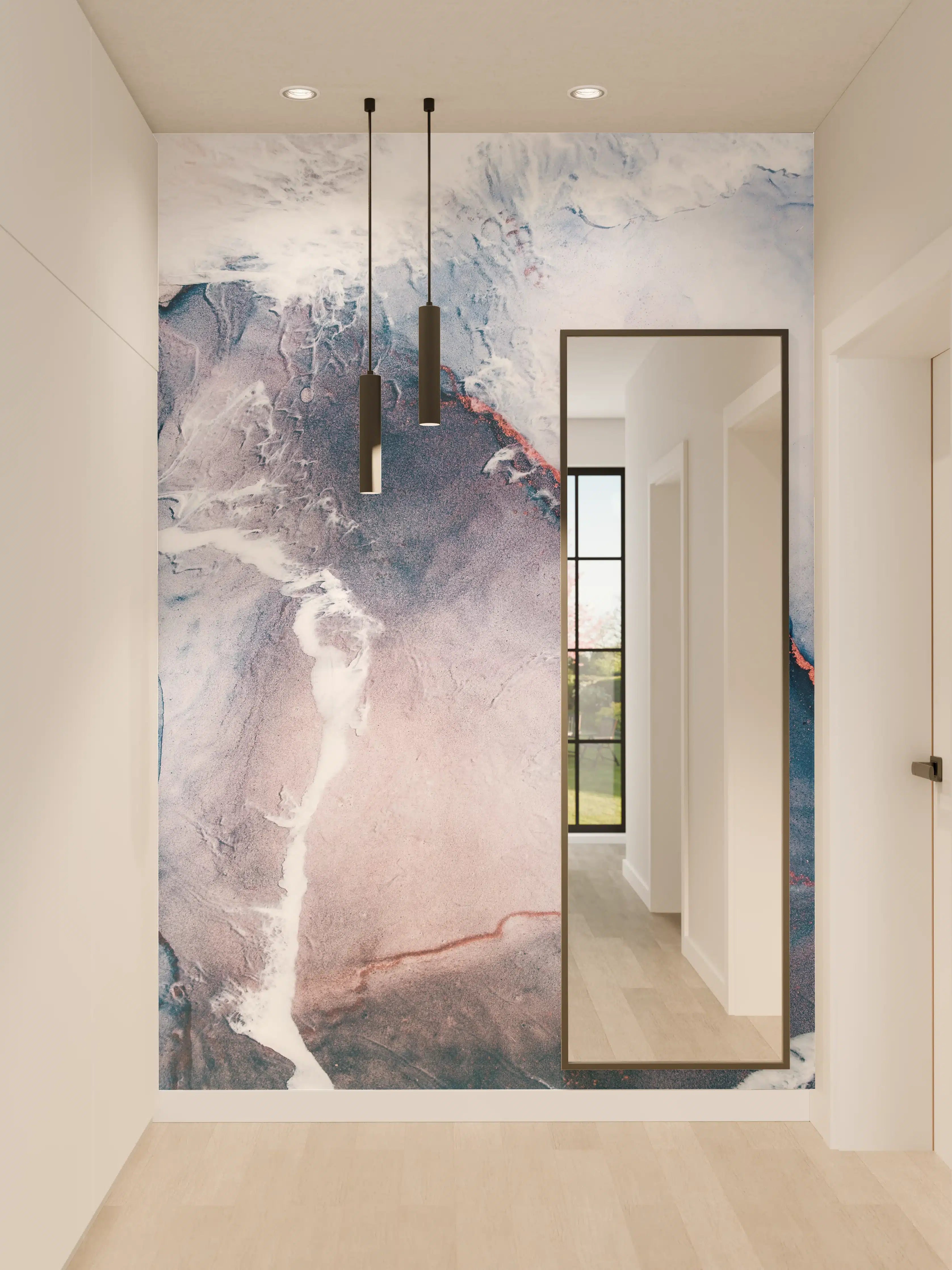 Wandverkleidung Flur - Spektakuläre Luftaufnahme mit dramatischen Farben