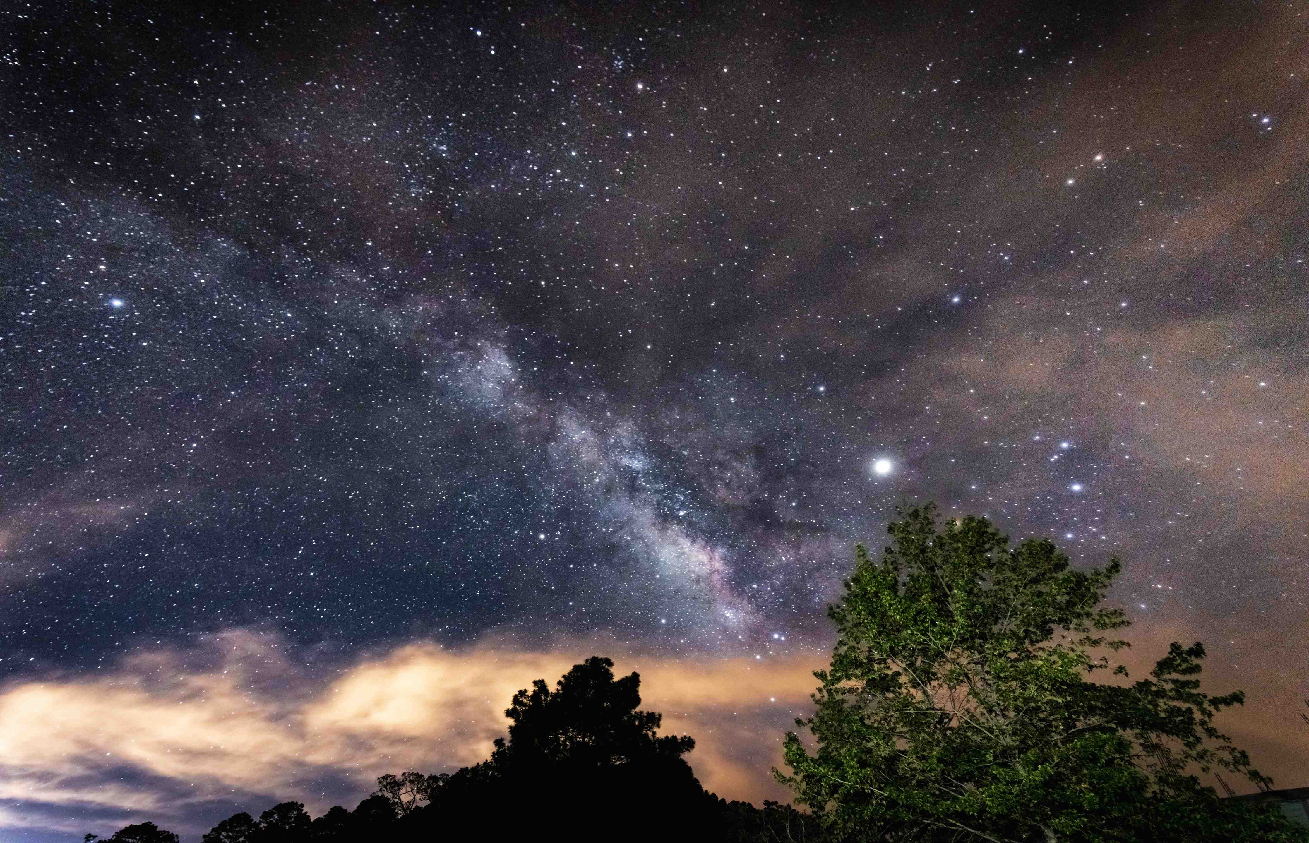 Wandverkleidung Flur-Sterne im Himmel bei Nacht