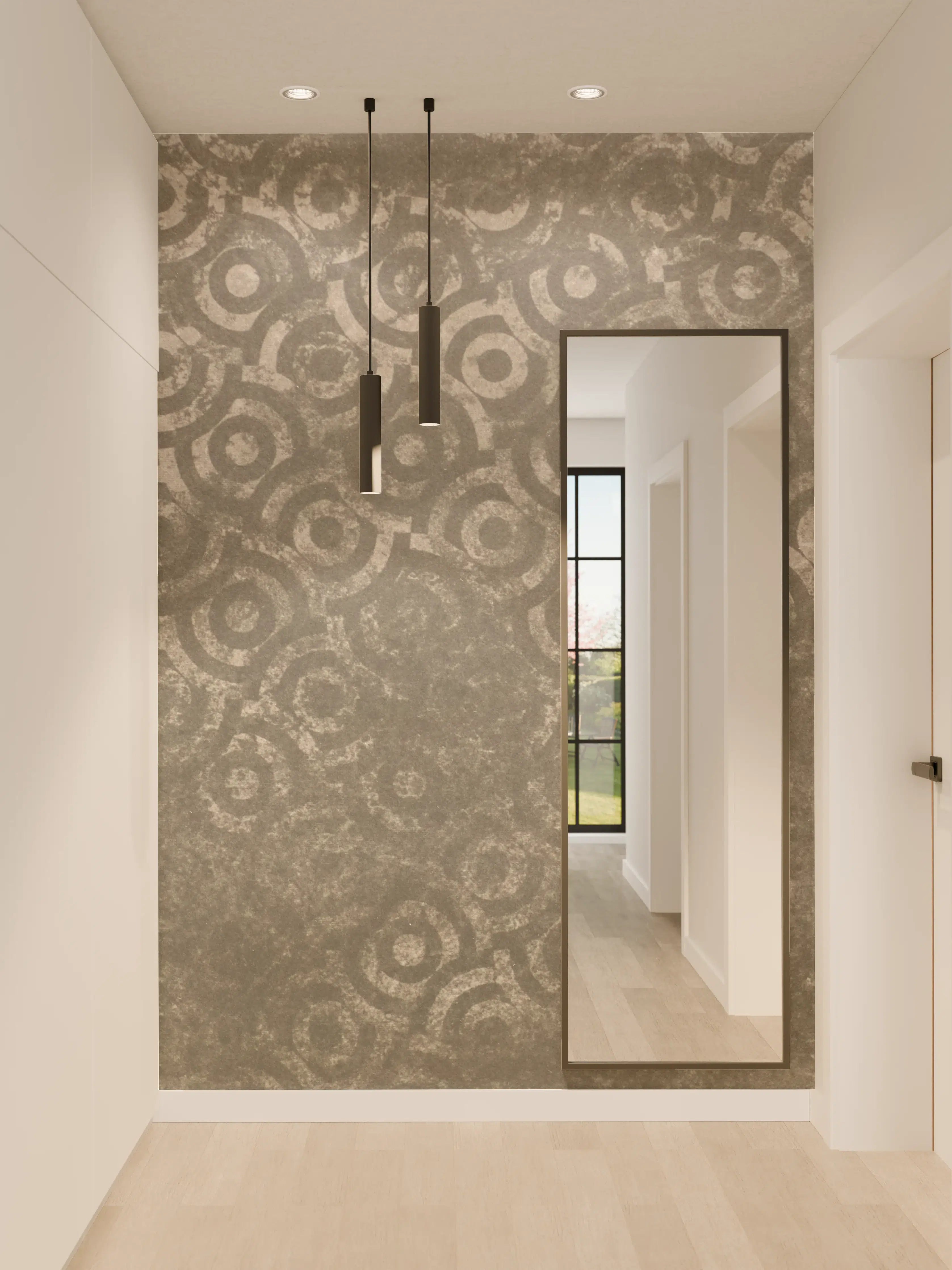 Wandverkleidung Flur - Stilvolle Textur in Erdtönen