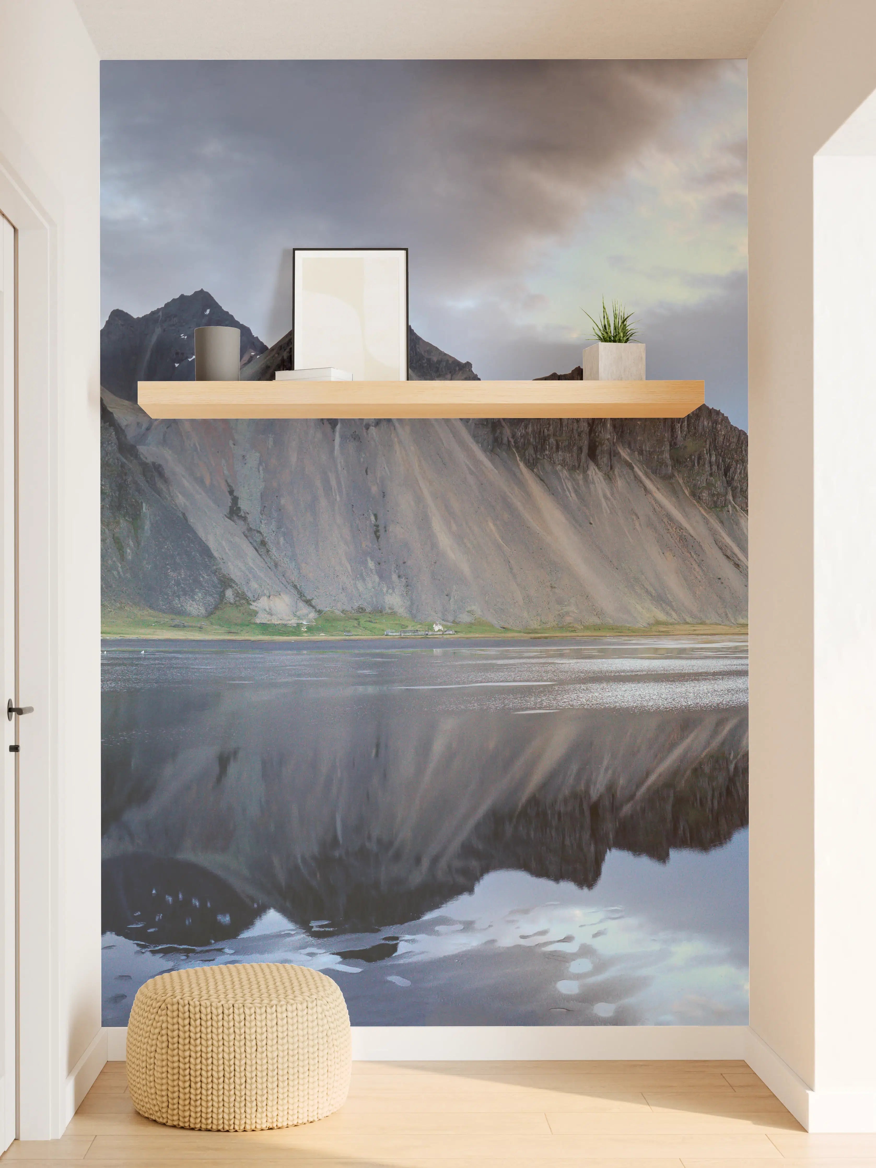 Wandverkleidung Flur - Stokksnes an der isländischen Küste