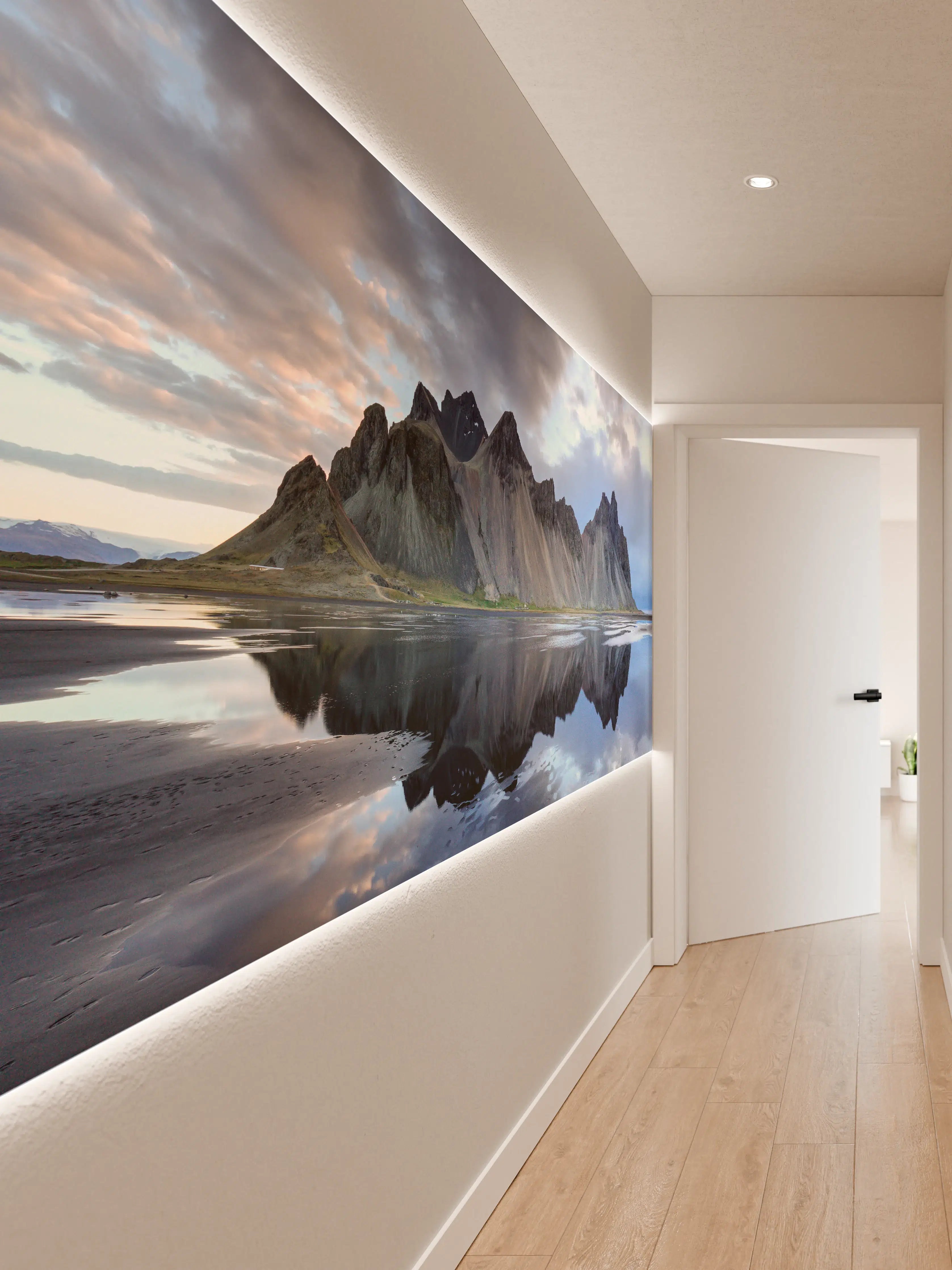 Wandverkleidung Flur - Stokksnes an der isländischen Küste