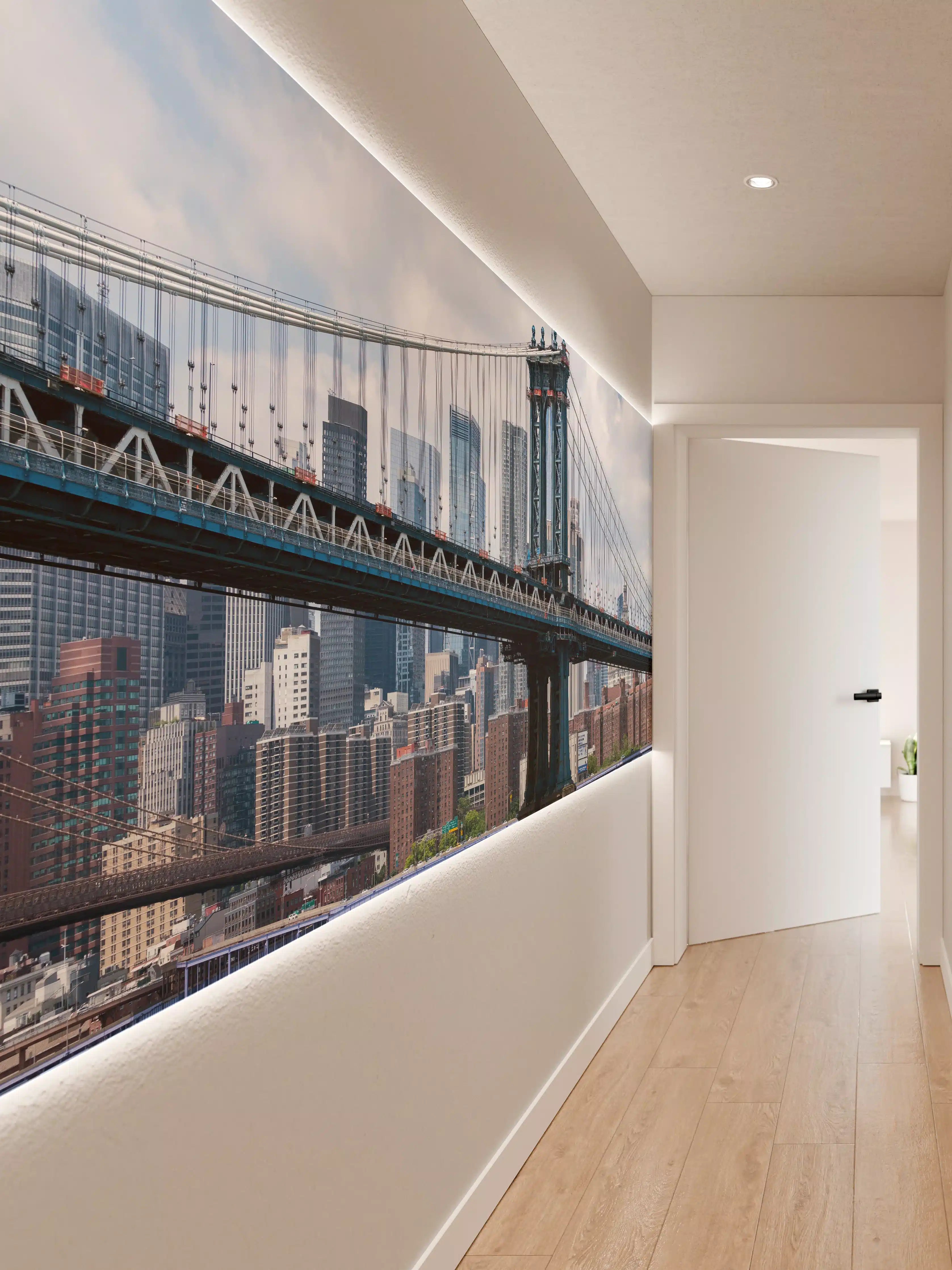 Wandverkleidung Flur - Stunning Brooklyn Bridge Skyline