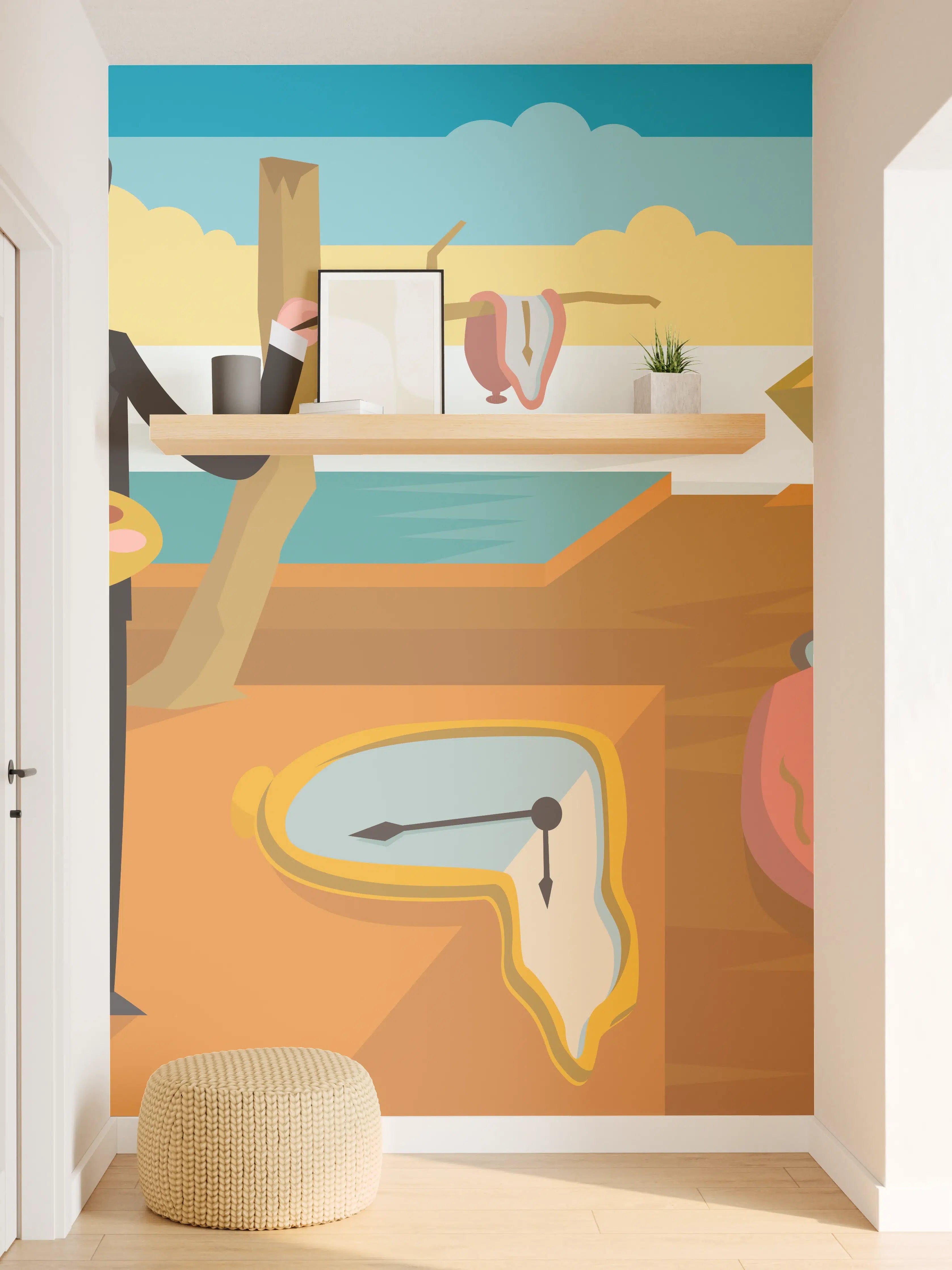 Wandverkleidung Flur - Surrealismus Meeresblick Malerei