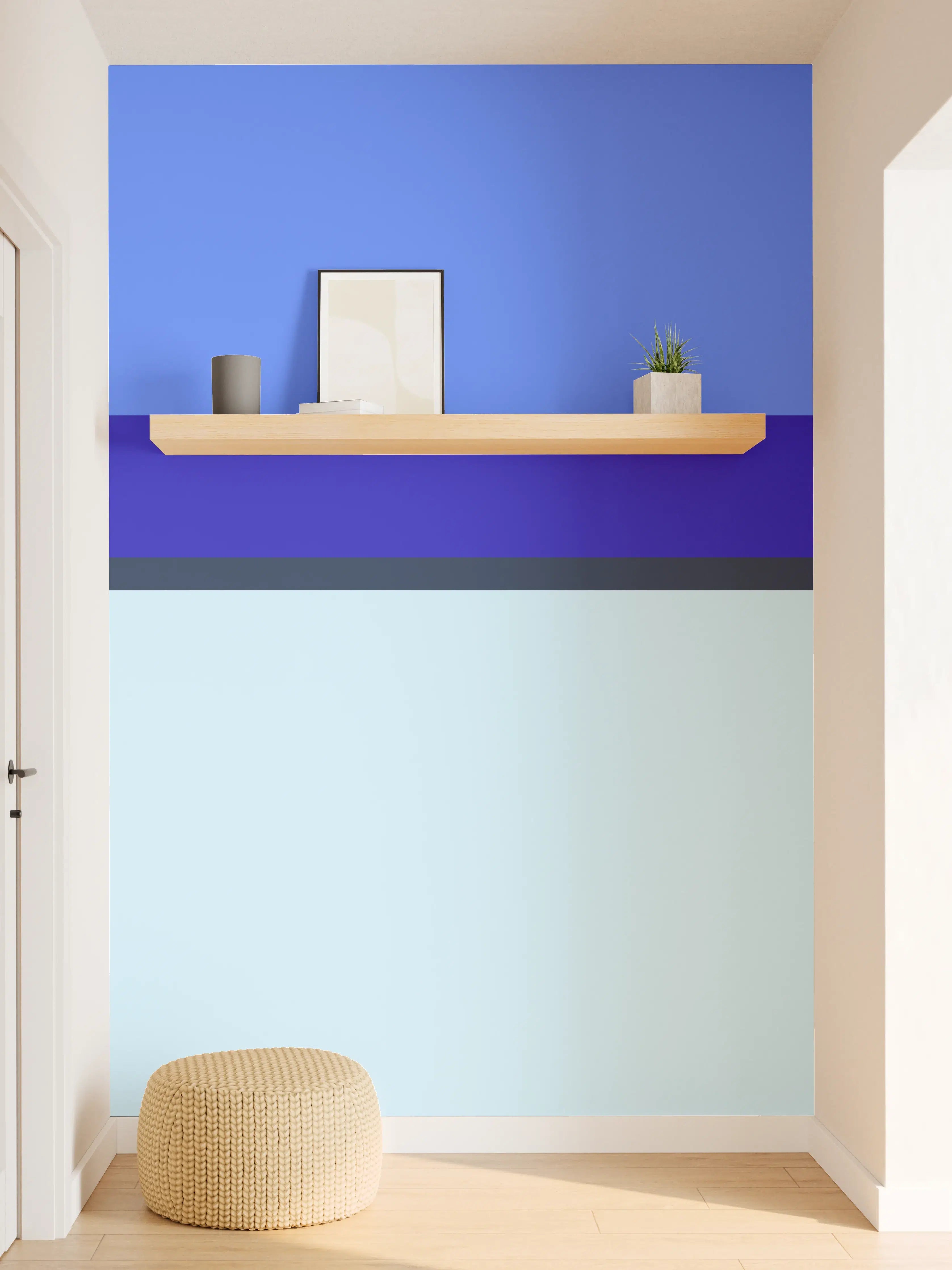 Wandverkleidung Flur - The Blues - Horizontal - Waterfall