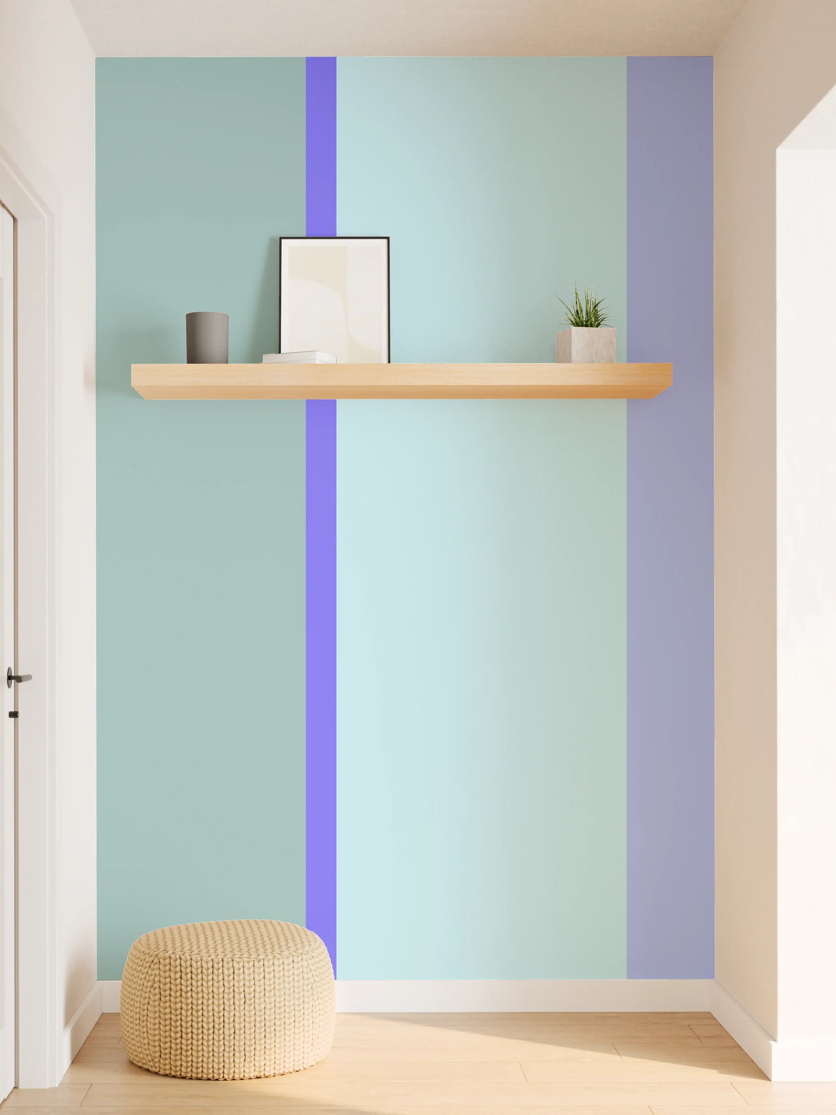 Wandverkleidung Flur - The Blues - Vertical - Lavender