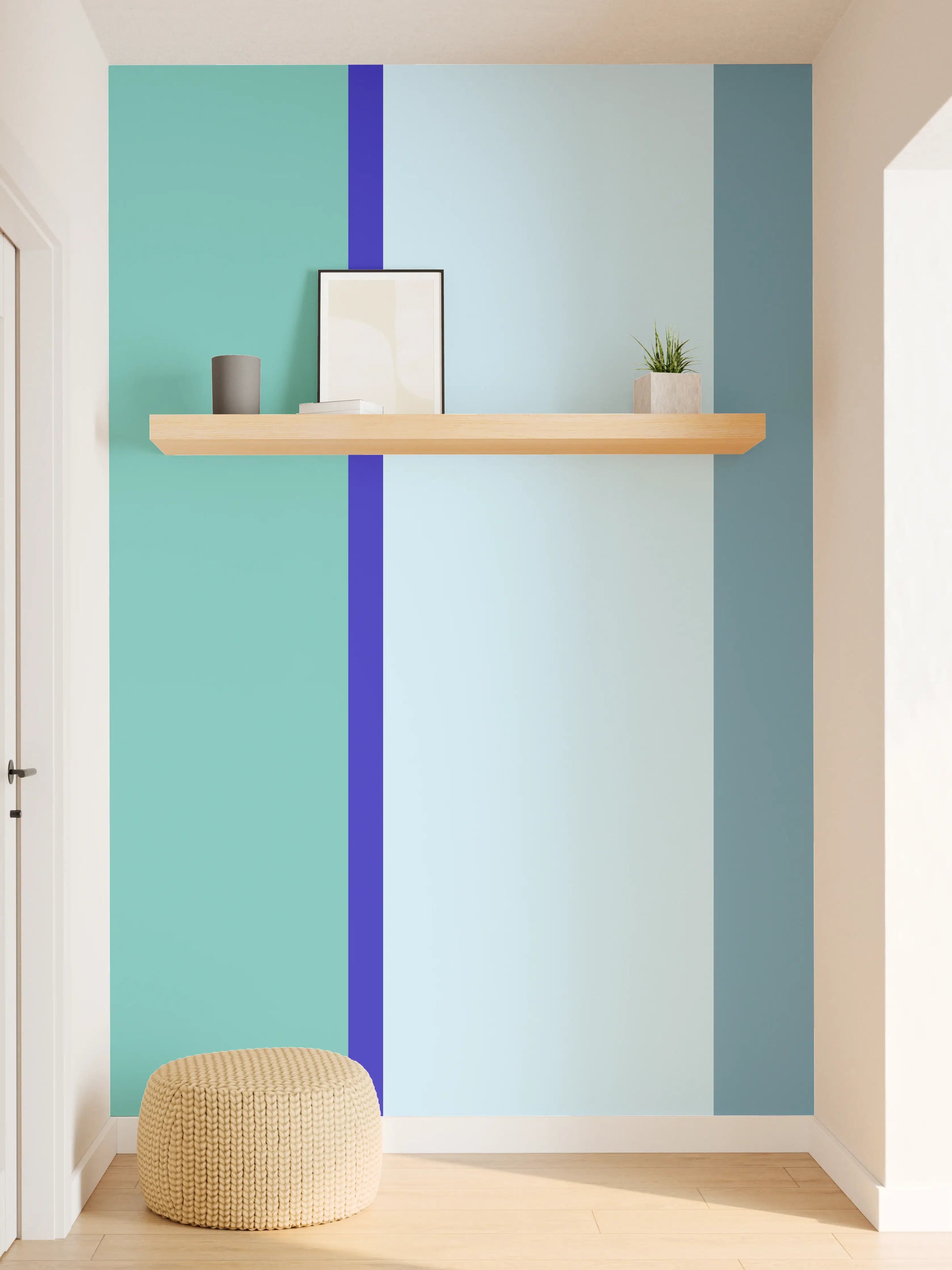 Wandverkleidung Flur - The Blues - Vertical - Ocean