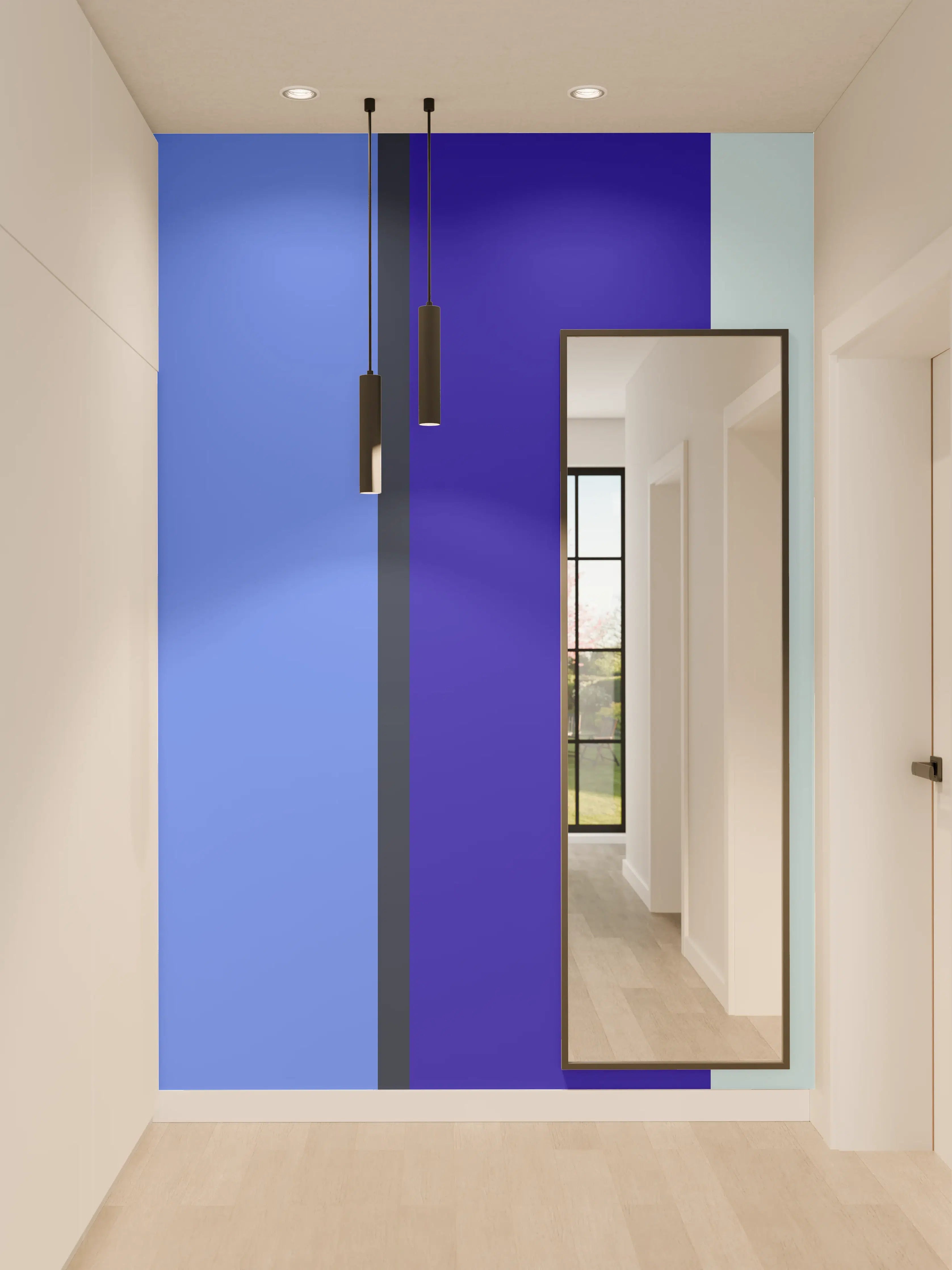 Wandverkleidung Flur - The Blues - Vertical - Waterfall