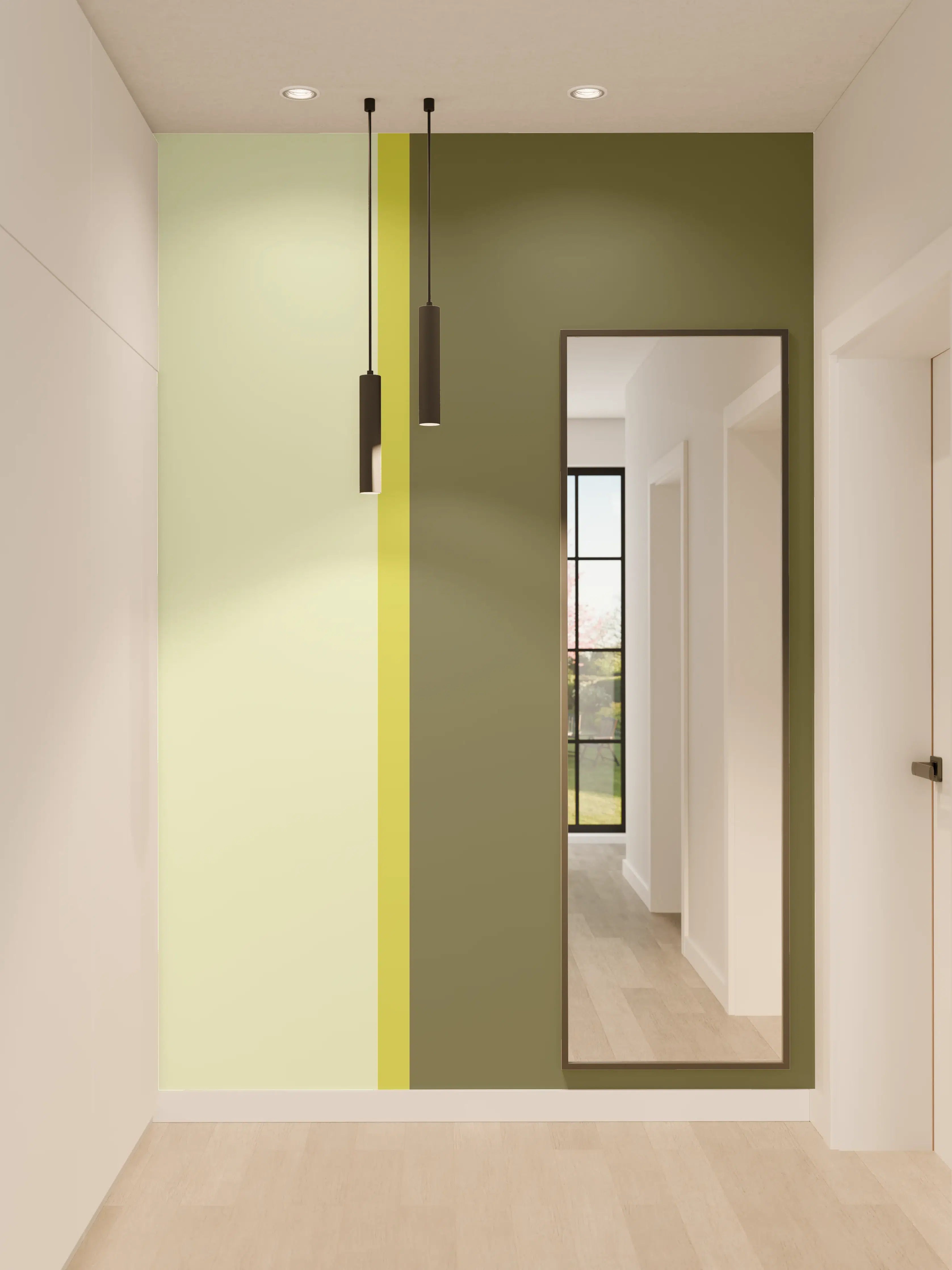 Wandverkleidung Flur - The Greens - Easy Vertical - Olive