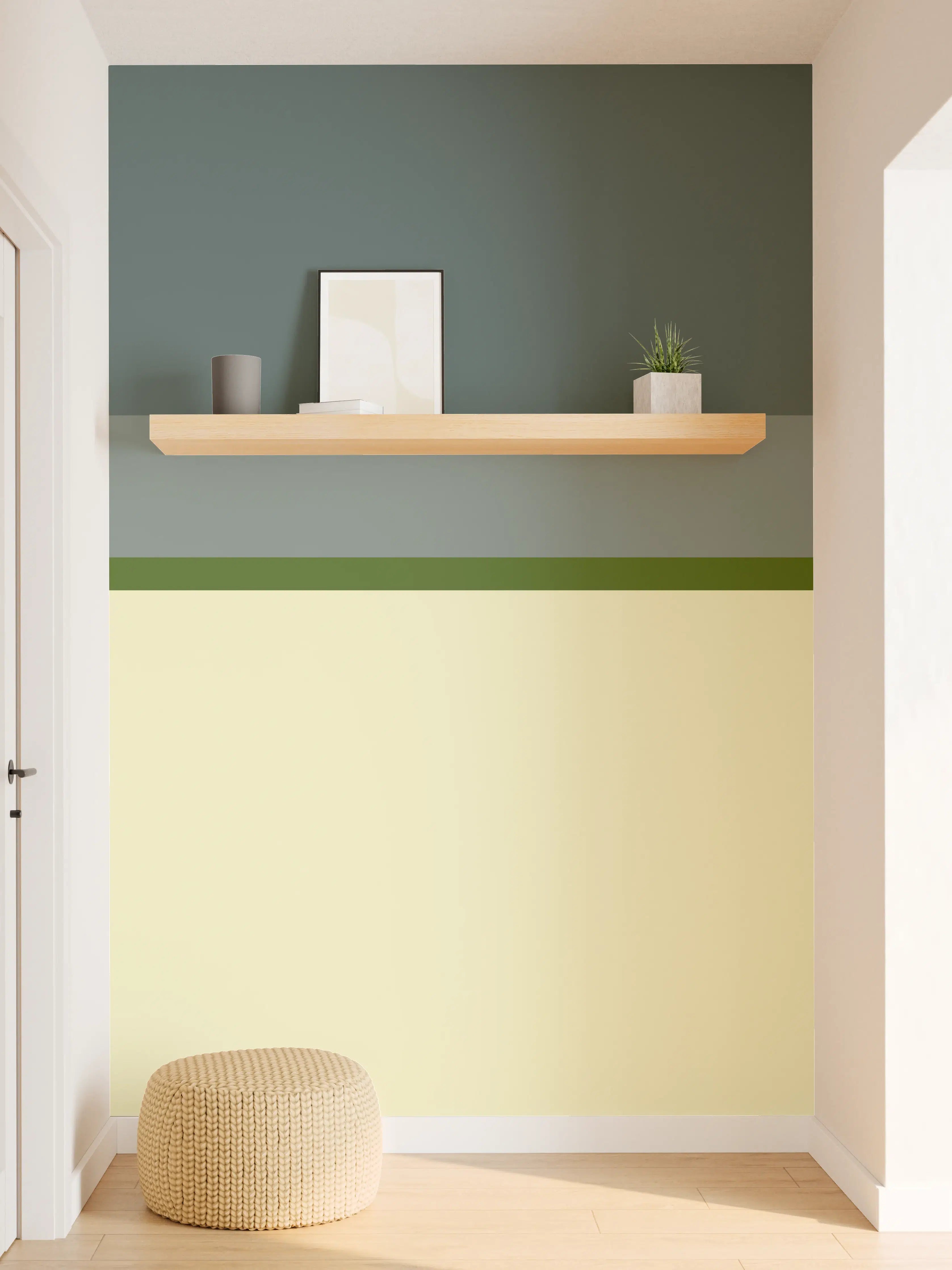 Wandverkleidung Flur - The Greens - Horizontal - Avocado