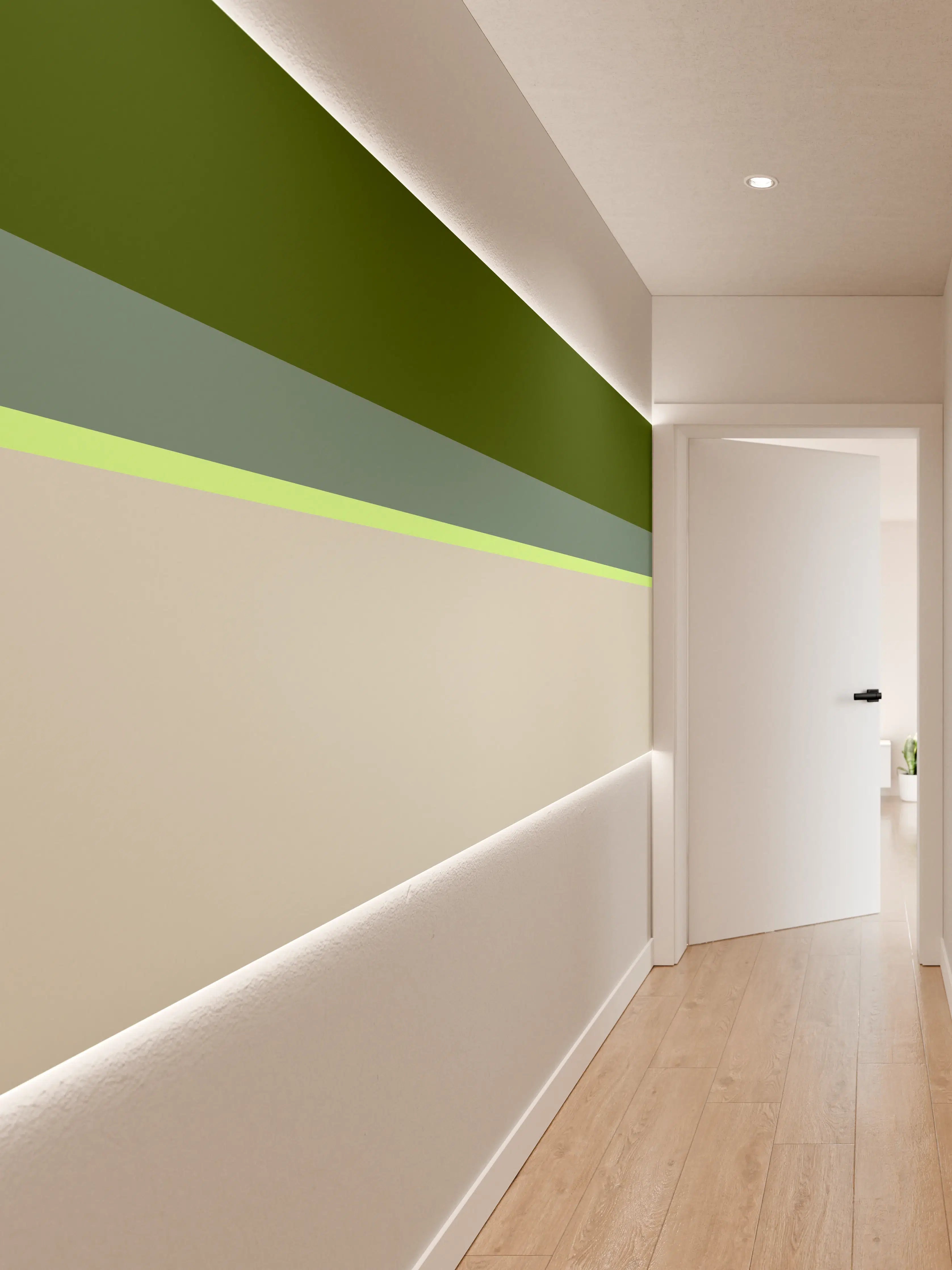 Wandverkleidung Flur - The Greens - Horizontal - Granny Smith