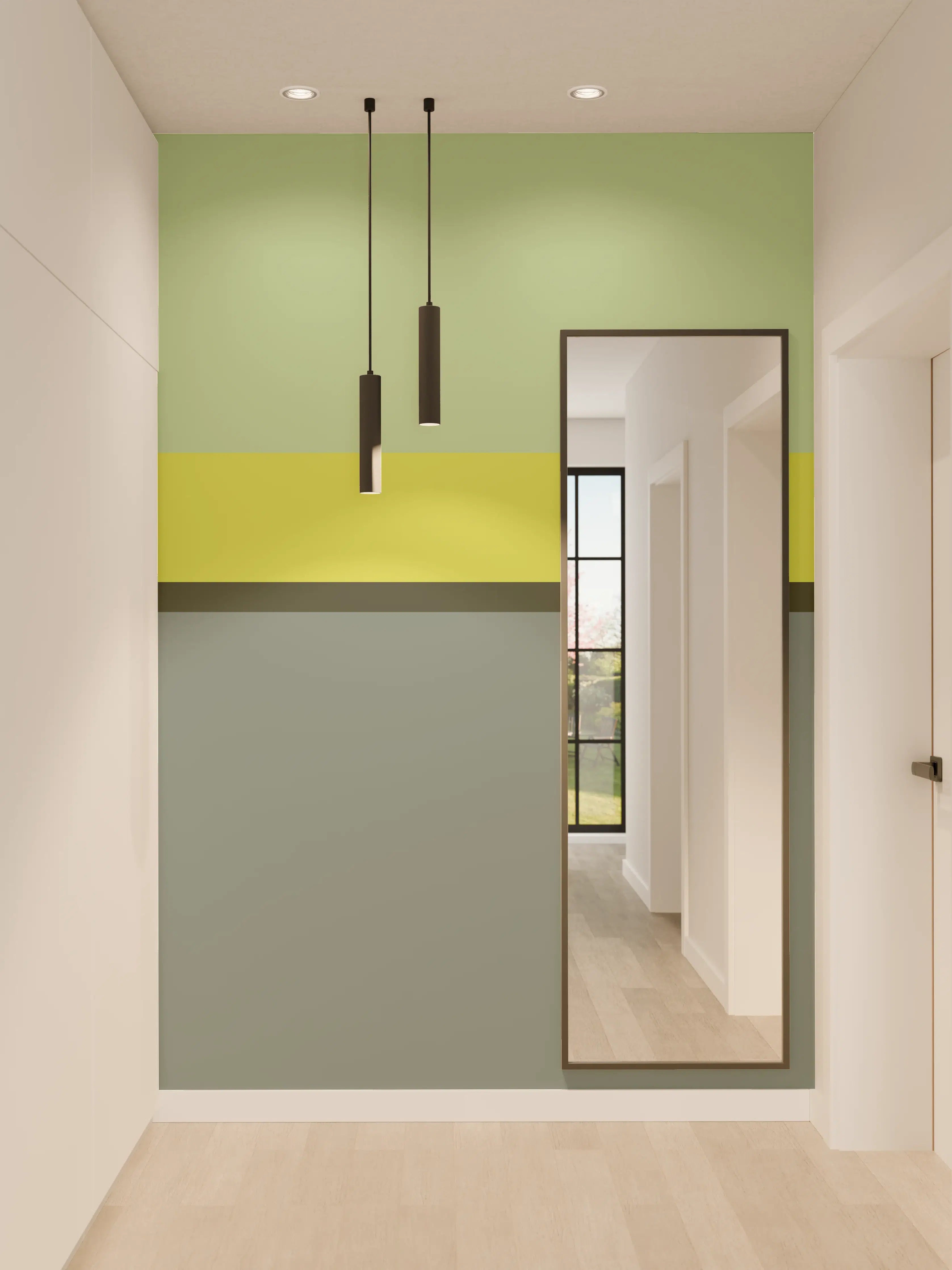 Wandverkleidung Flur - The Greens - Horizontal - Matcha