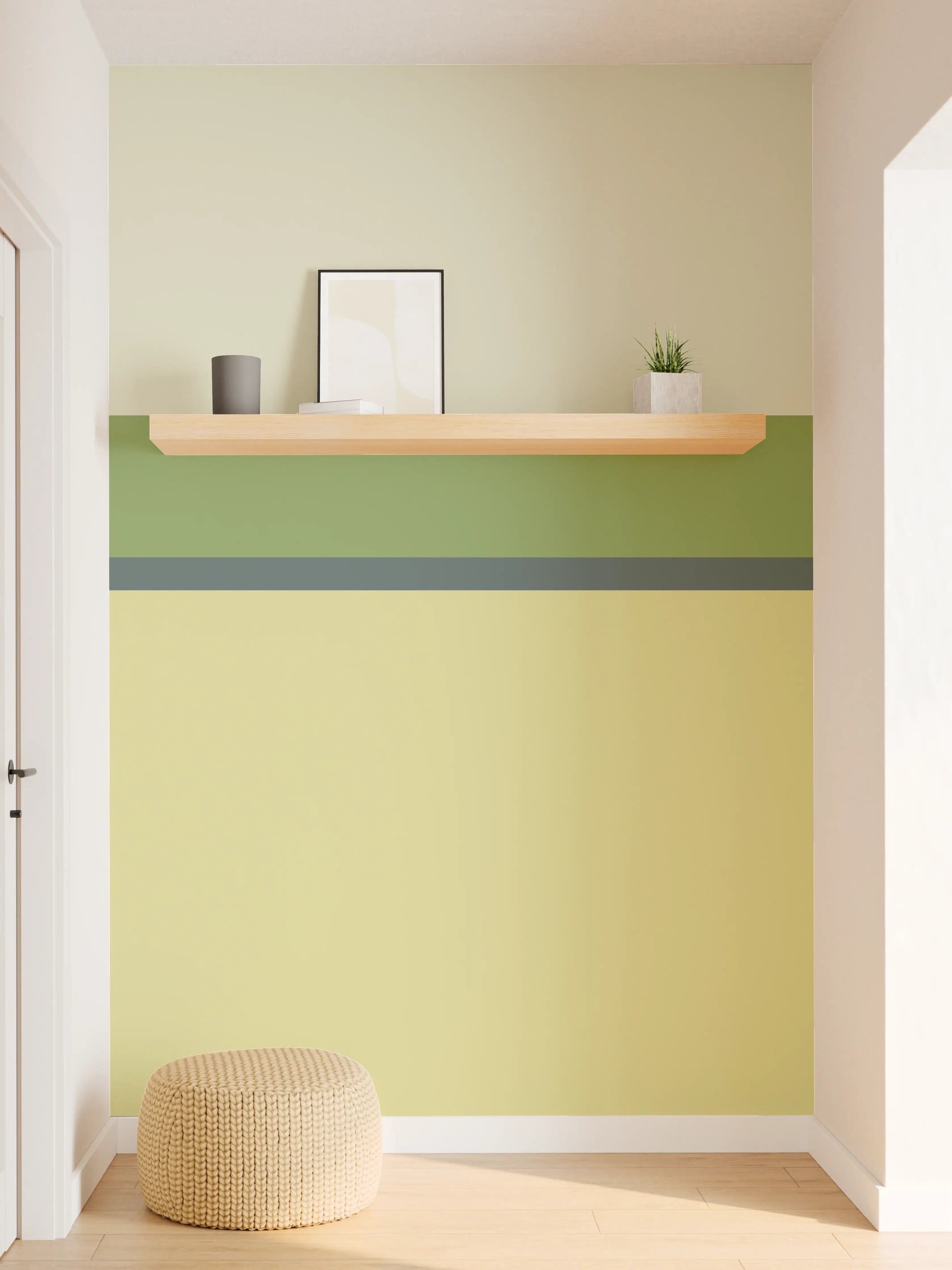 Wandverkleidung Flur - The Greens - Horizontal - Pistachio