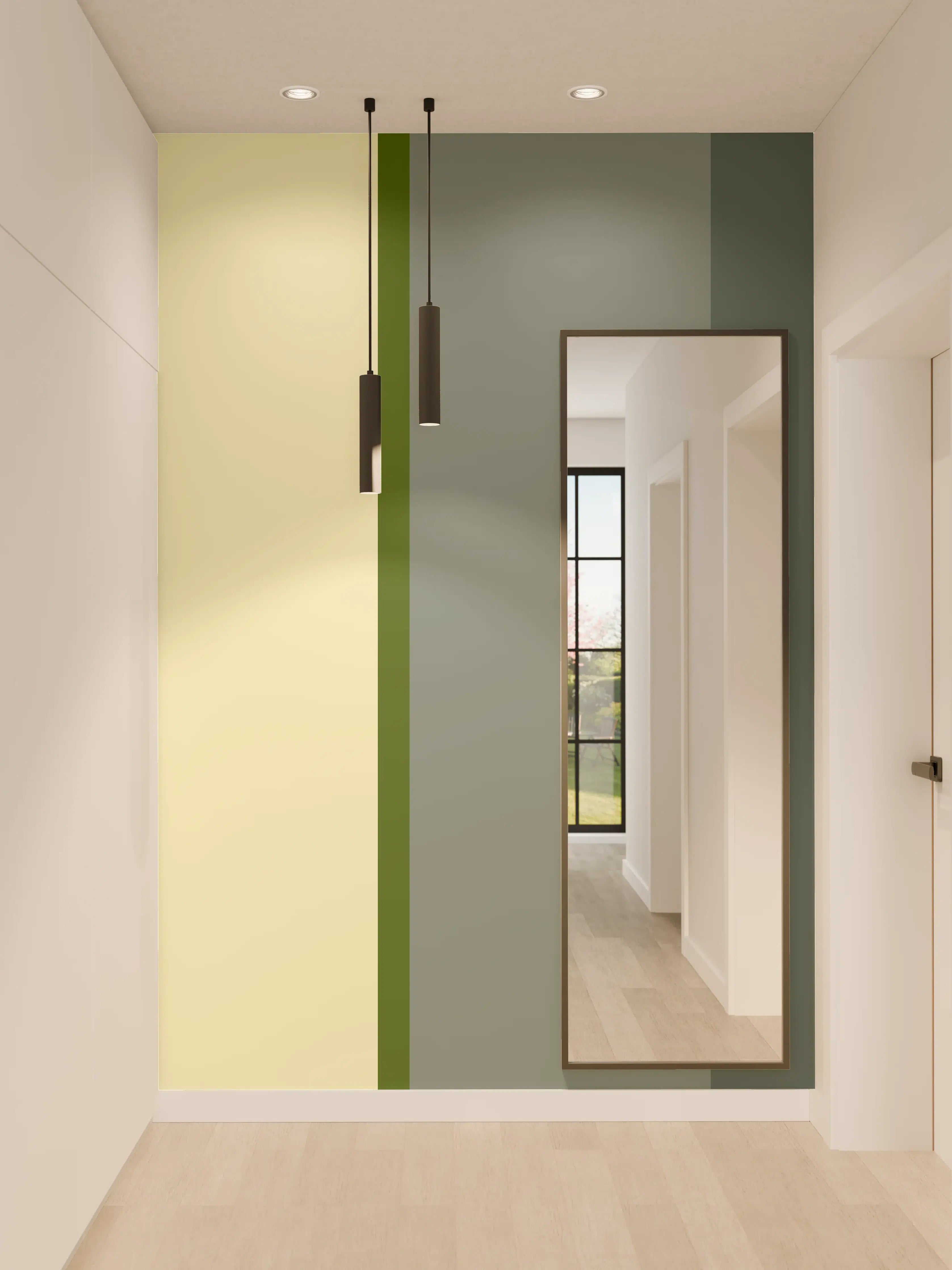 Wandverkleidung Flur - The Greens - Vertical - Avocado