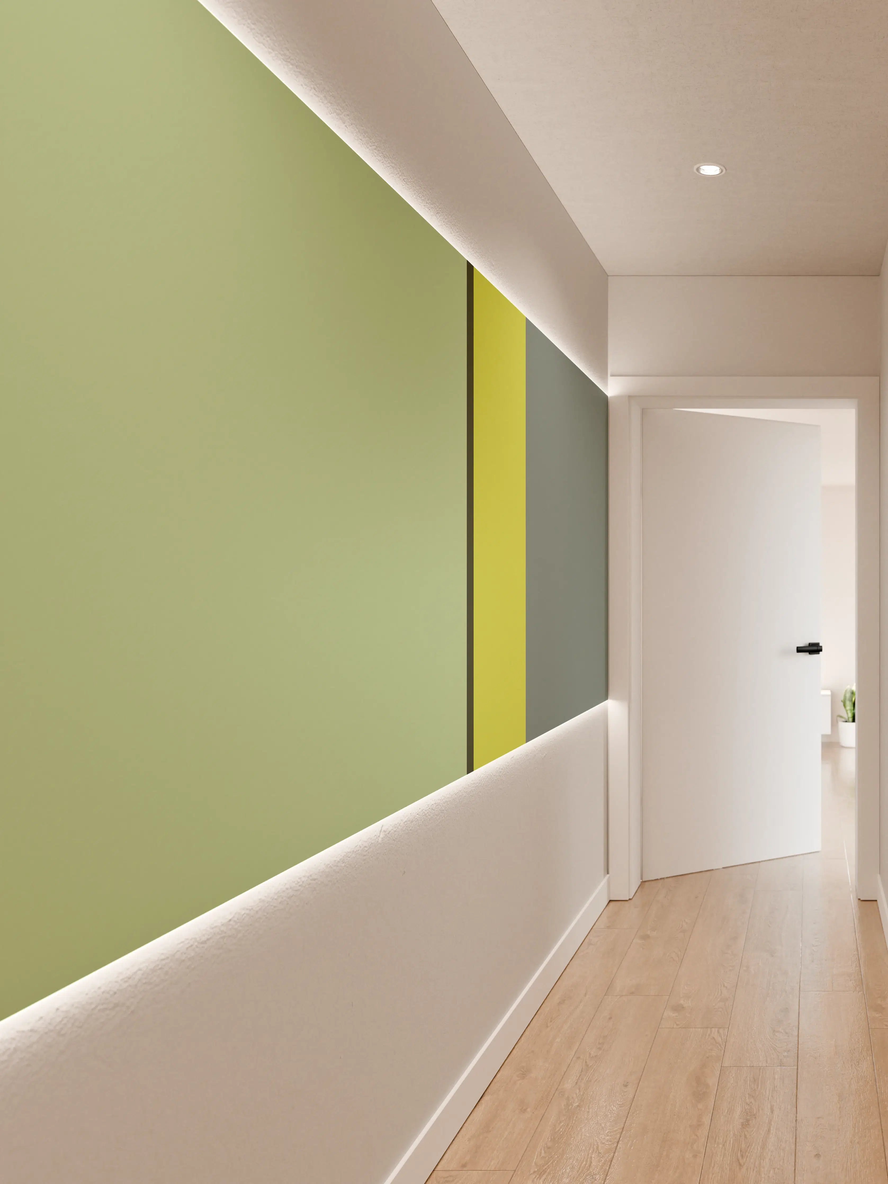 Wandverkleidung Flur - The Greens - Vertical - Matcha