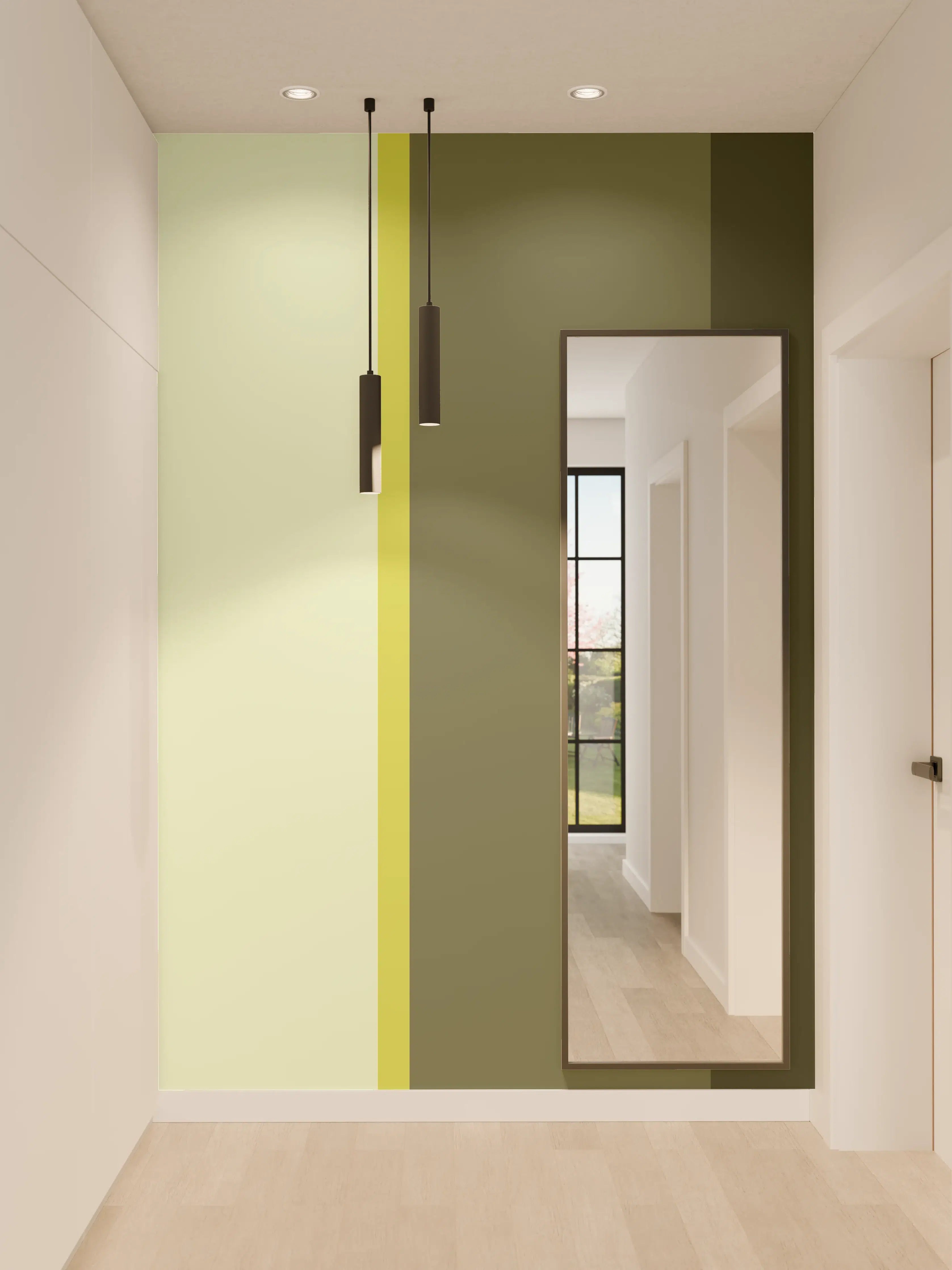 Wandverkleidung Flur - The Greens - Vertical - Olive