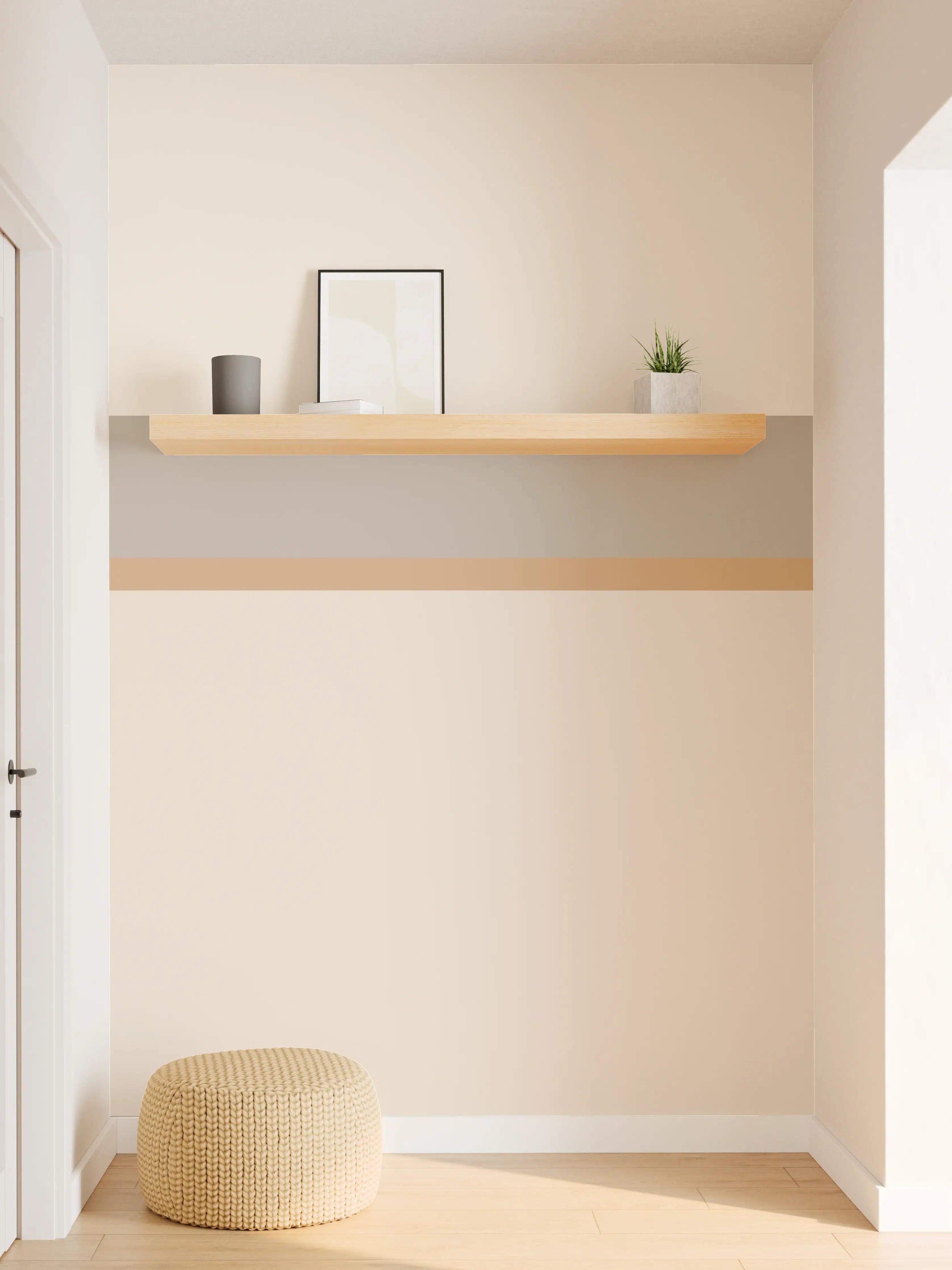 Wandverkleidung Flur - The Nudes - Horizontal - Caramel