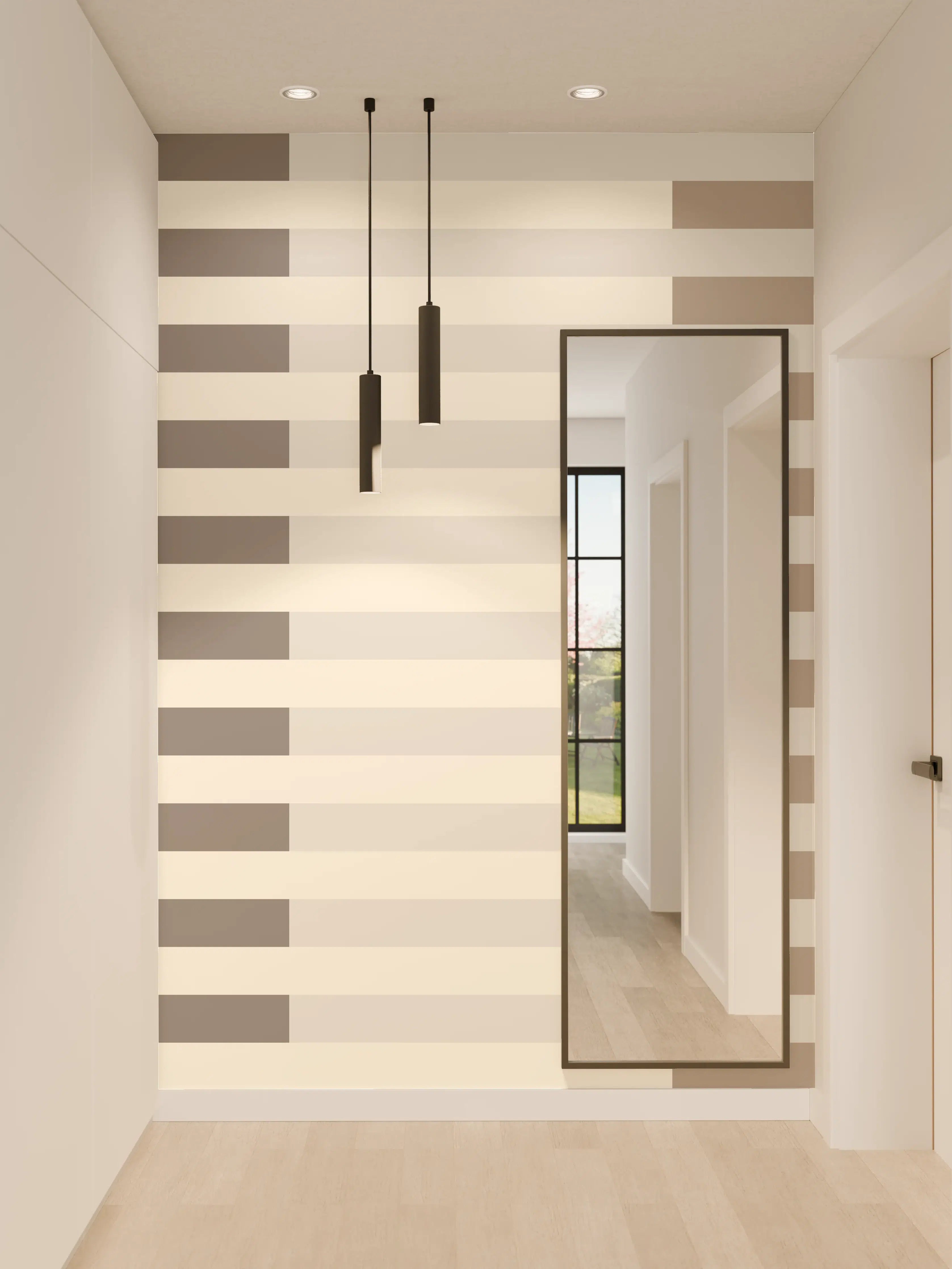 Wandverkleidung Flur - The Nudes - Multy Stripes - Fog