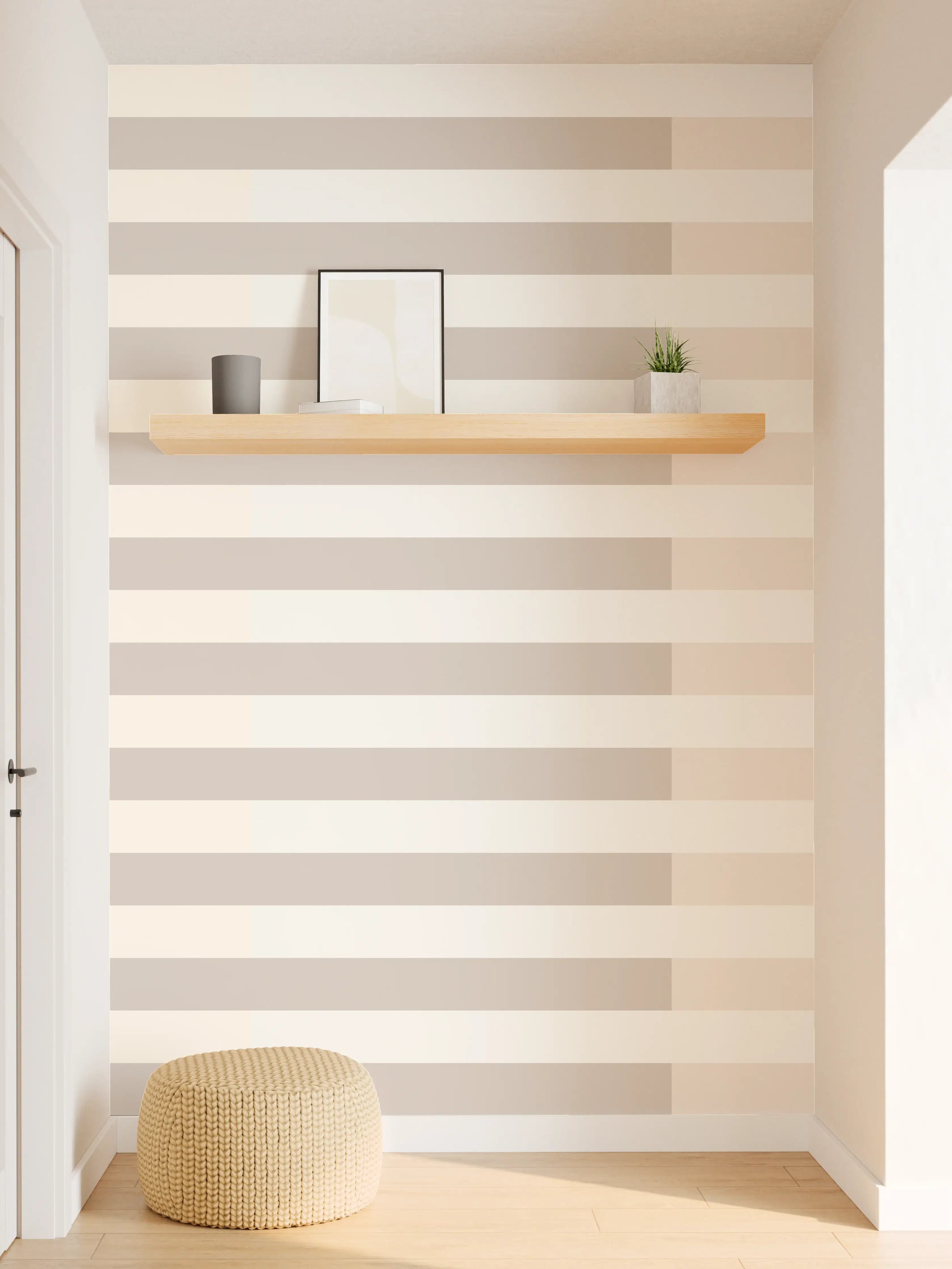 Wandverkleidung Flur - The Nudes - Multy Stripes - Latte