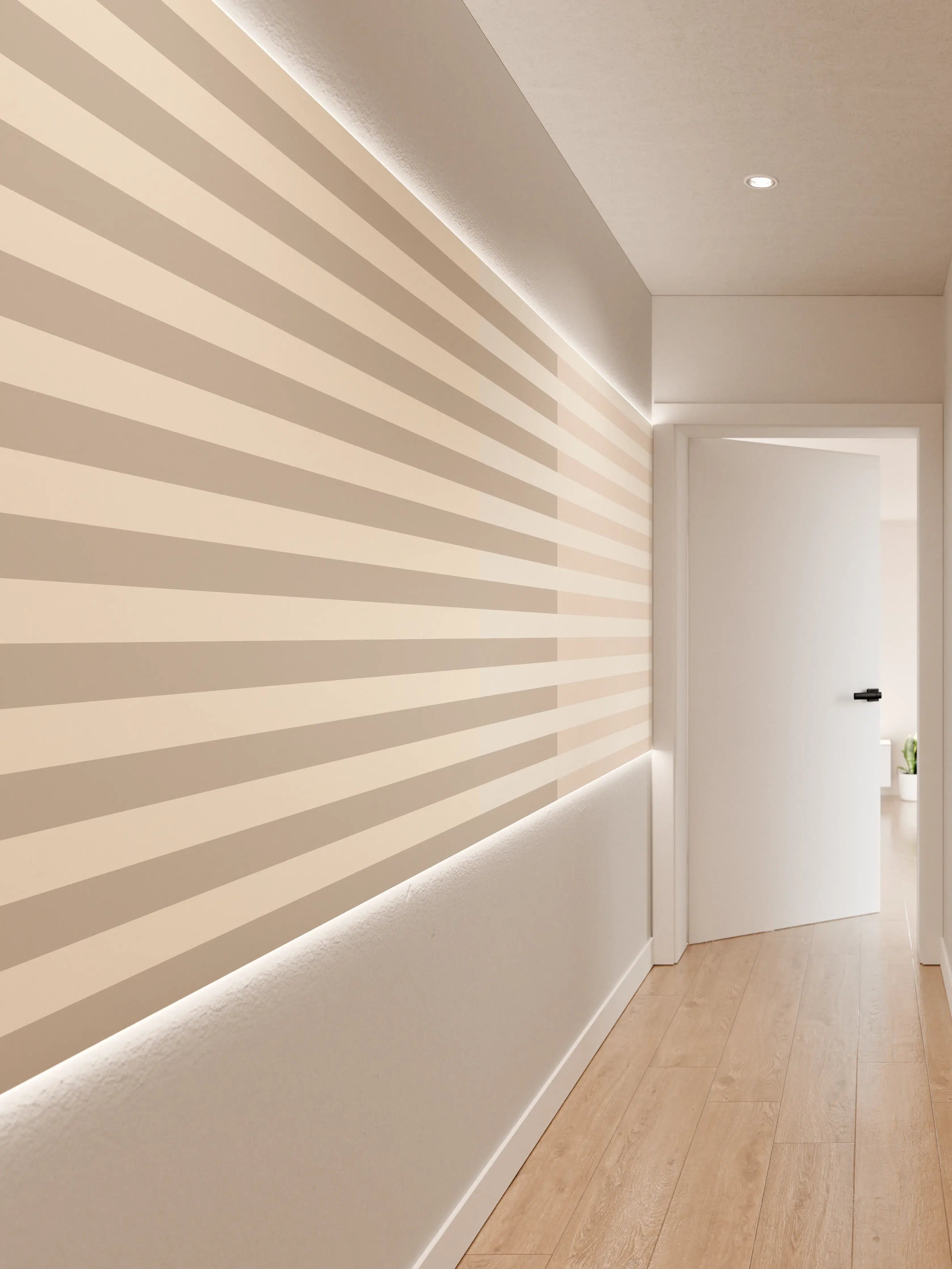 Wandverkleidung Flur - The Nudes - Multy Stripes - Latte