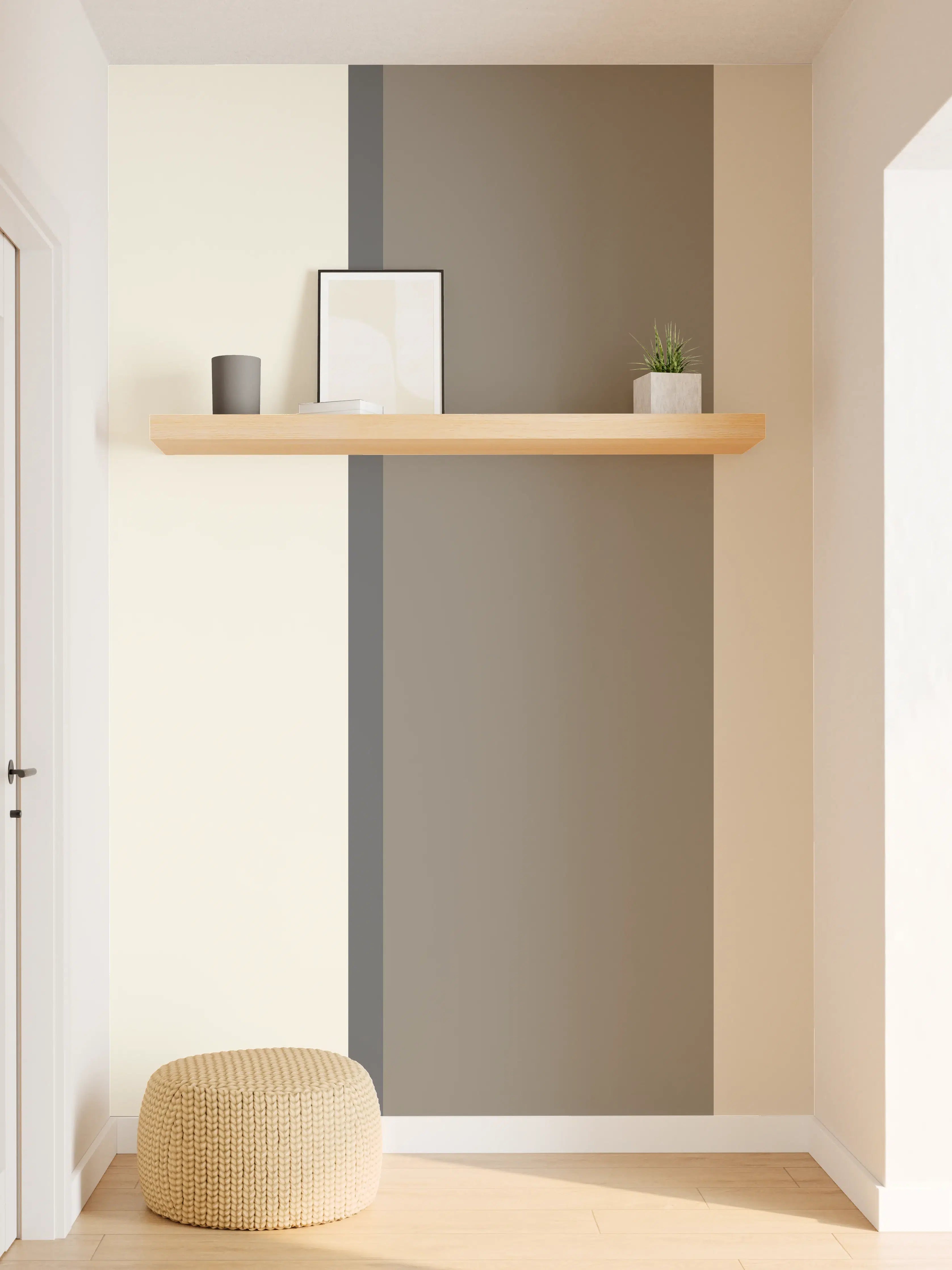 Wandverkleidung Flur - The Nudes - Vertikal - Toffee