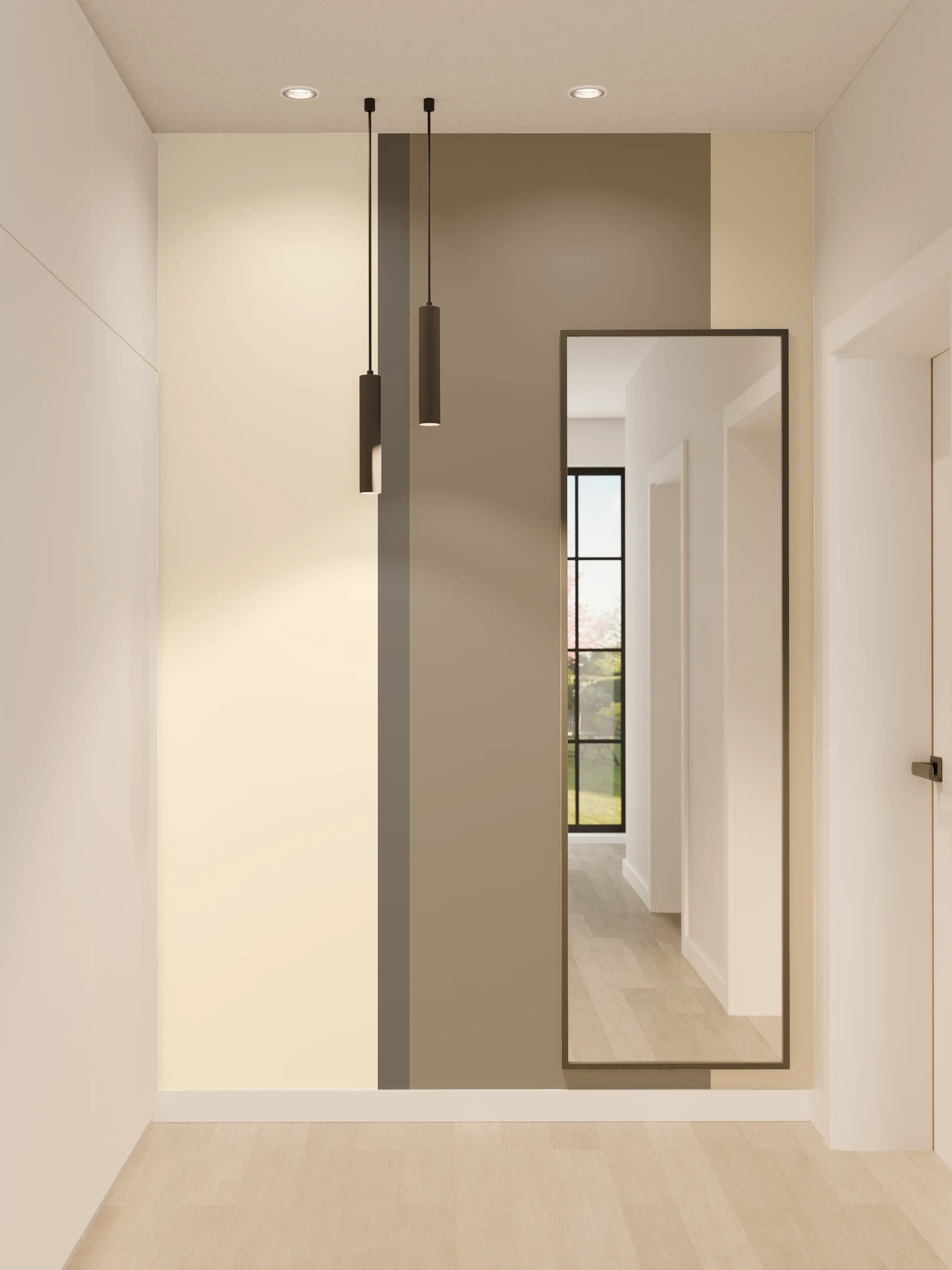 Wandverkleidung Flur - The Nudes - Vertikal - Toffee