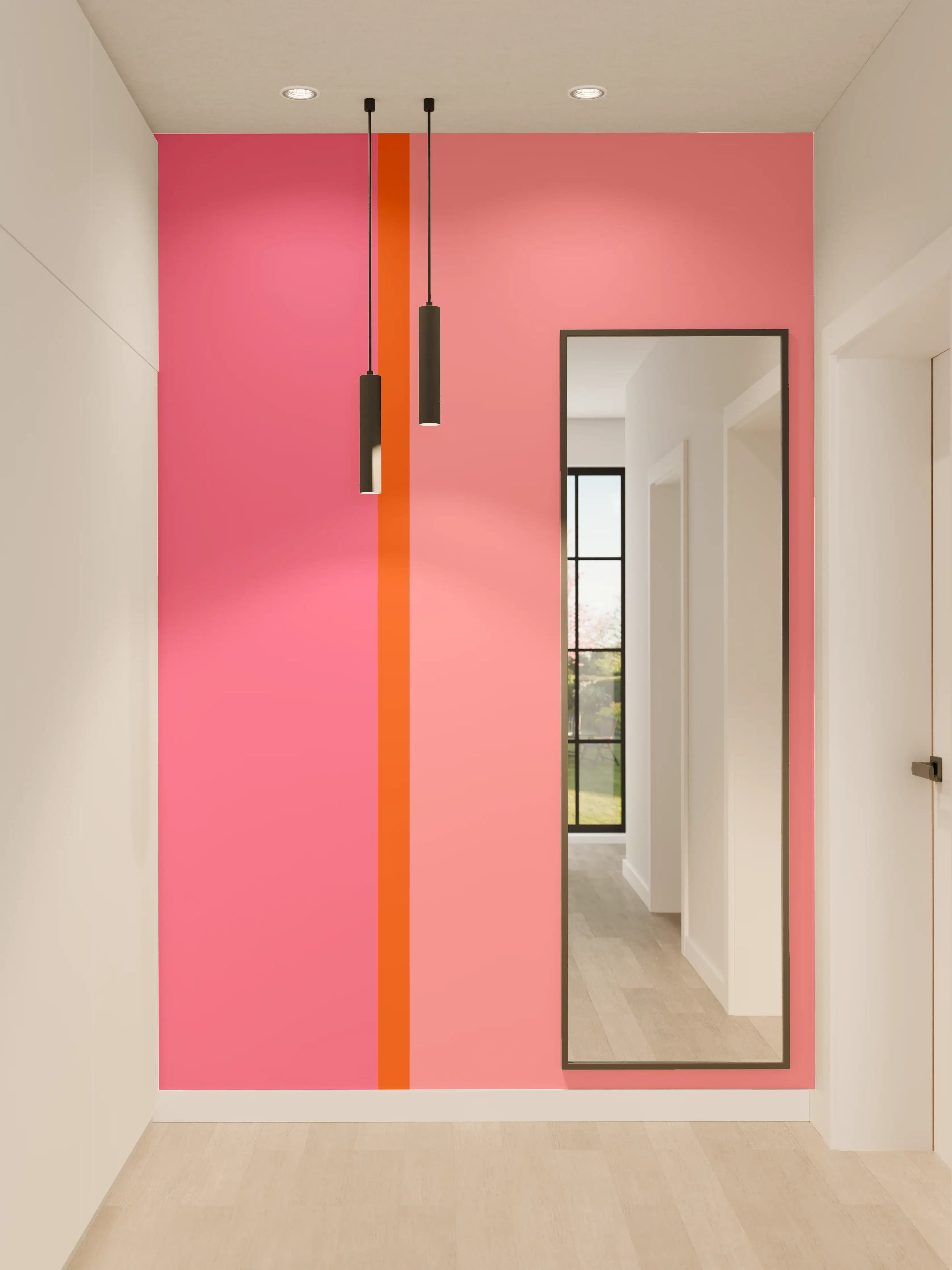 Wandverkleidung Flur - The Oranges - Easy Vertical - Raspberry