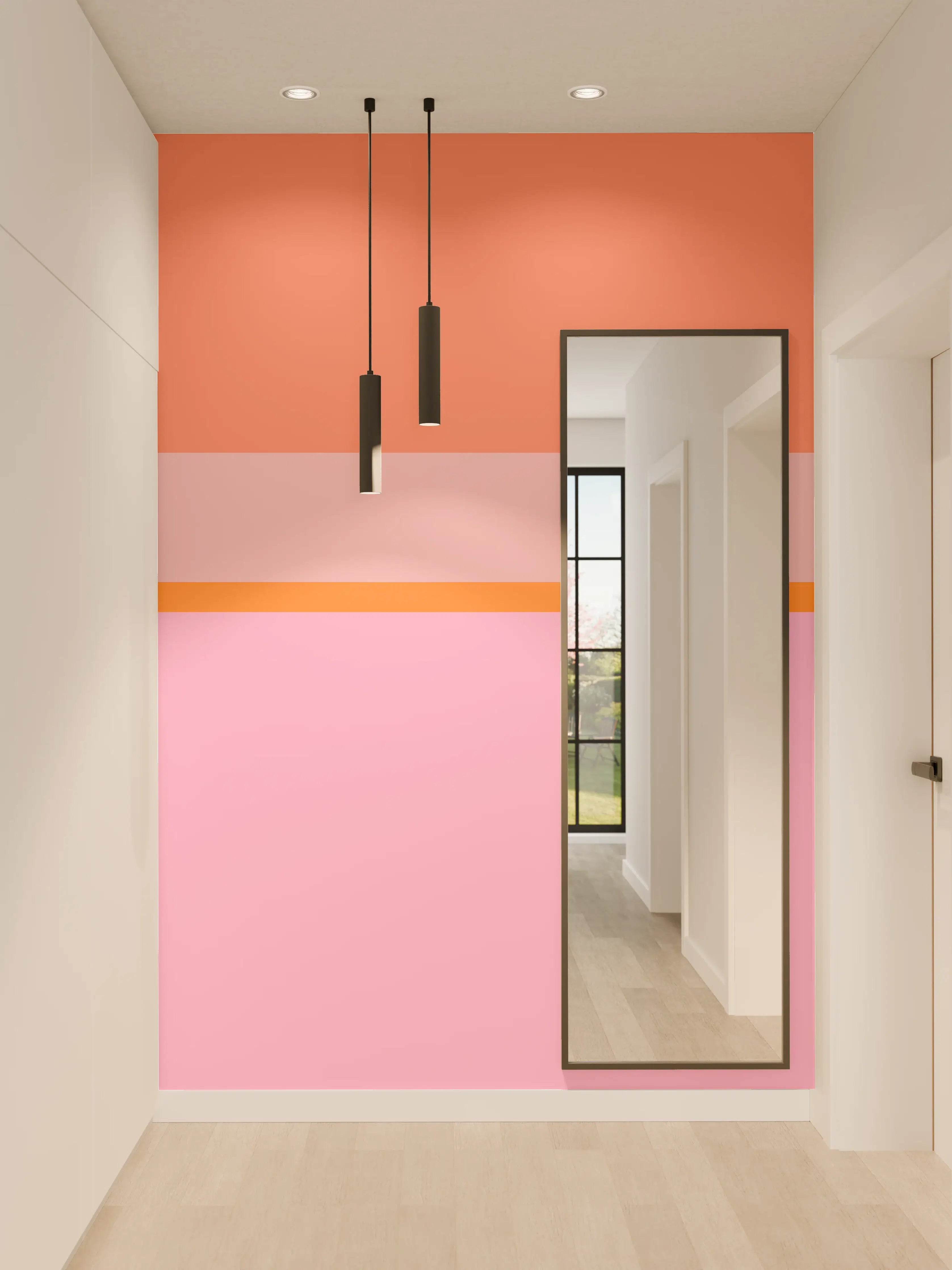 Wandverkleidung Flur - The Oranges - Horizontal - Coral
