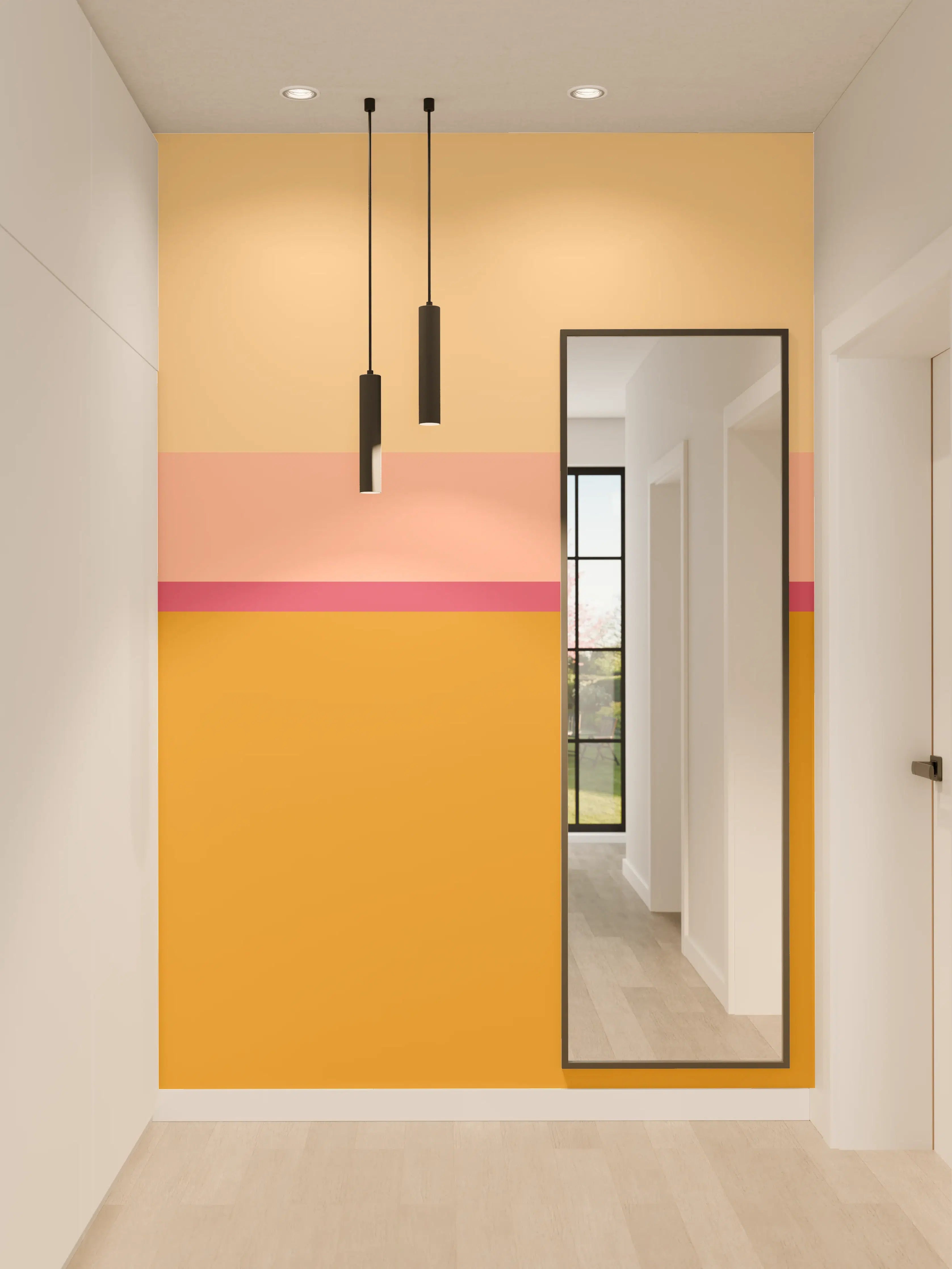 Wandverkleidung Flur - The Oranges - Horizontal - Cotton Candy