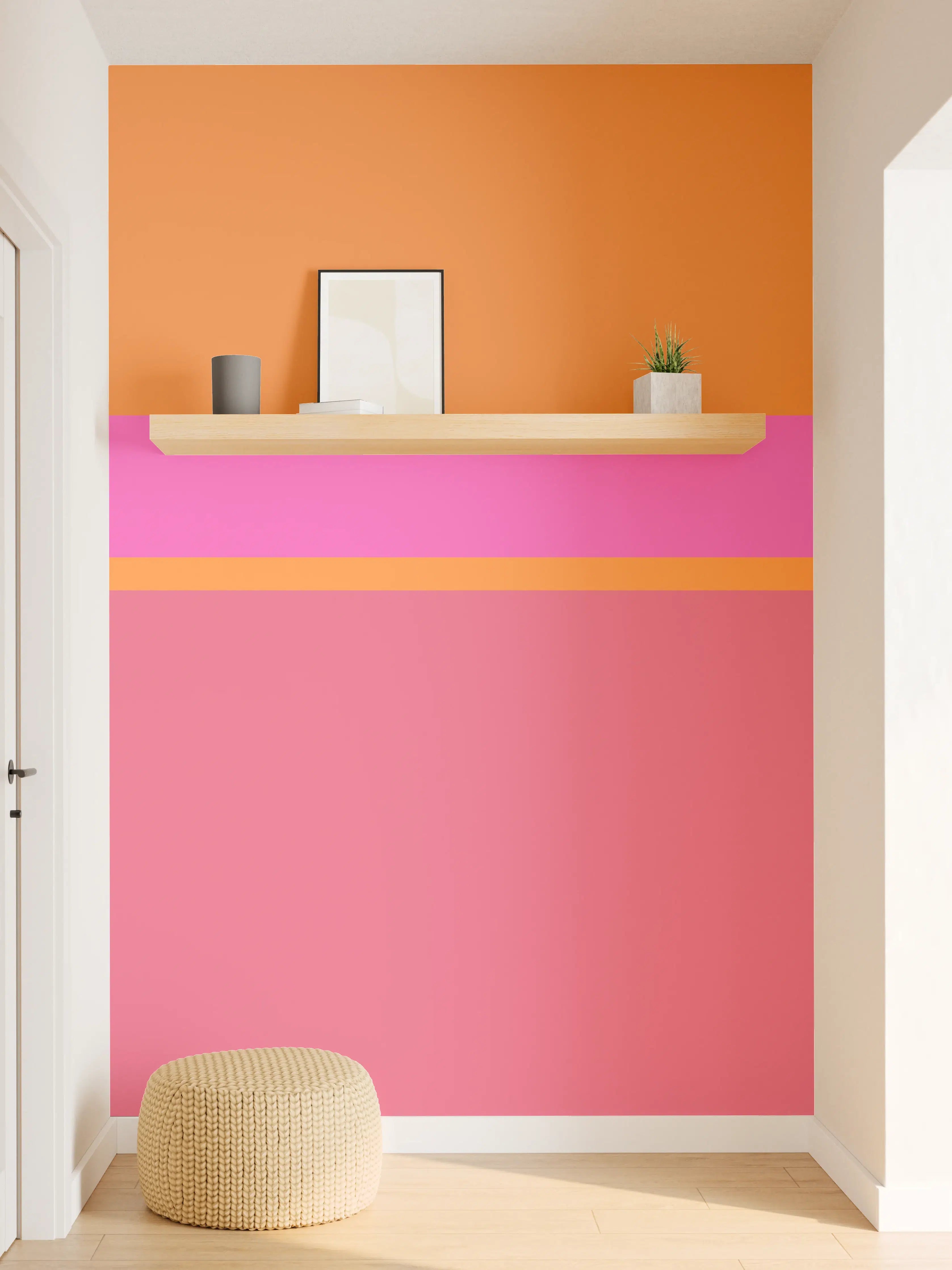 Wandverkleidung Flur - The Oranges - Horizontal - Fuchsia