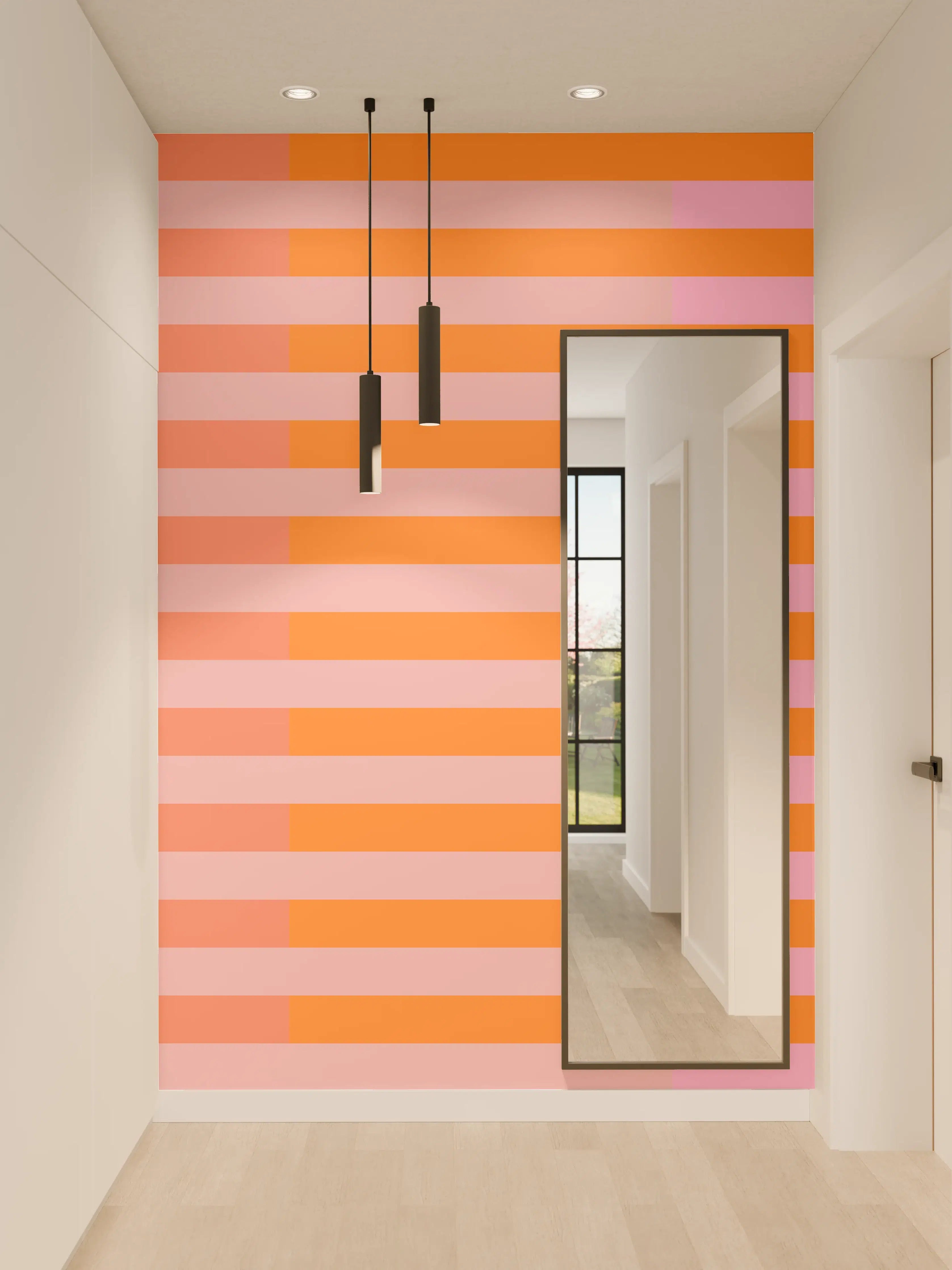 Wandverkleidung Flur - The Oranges - Multy Stripes - Coral