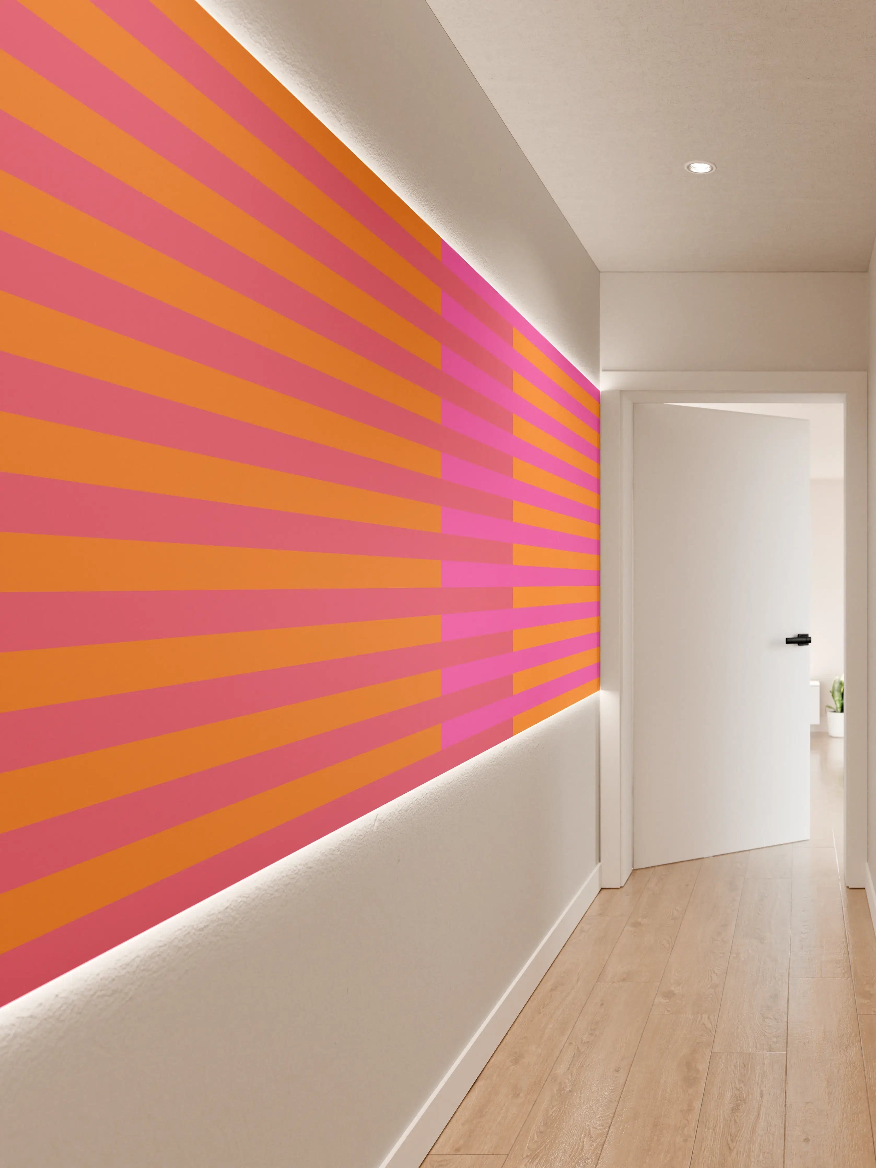 Wandverkleidung Flur - The Oranges - Multy Stripes - Fuchsia