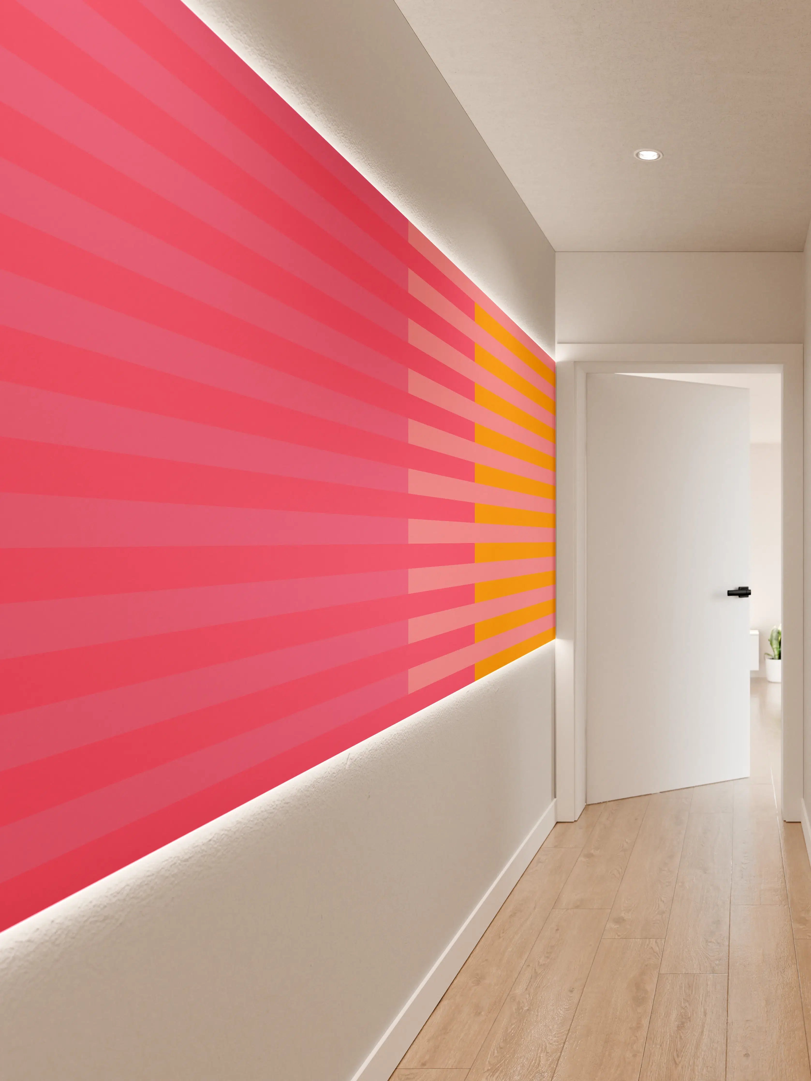 Wandverkleidung Flur - The Oranges - Multy Stripes - Raspberry