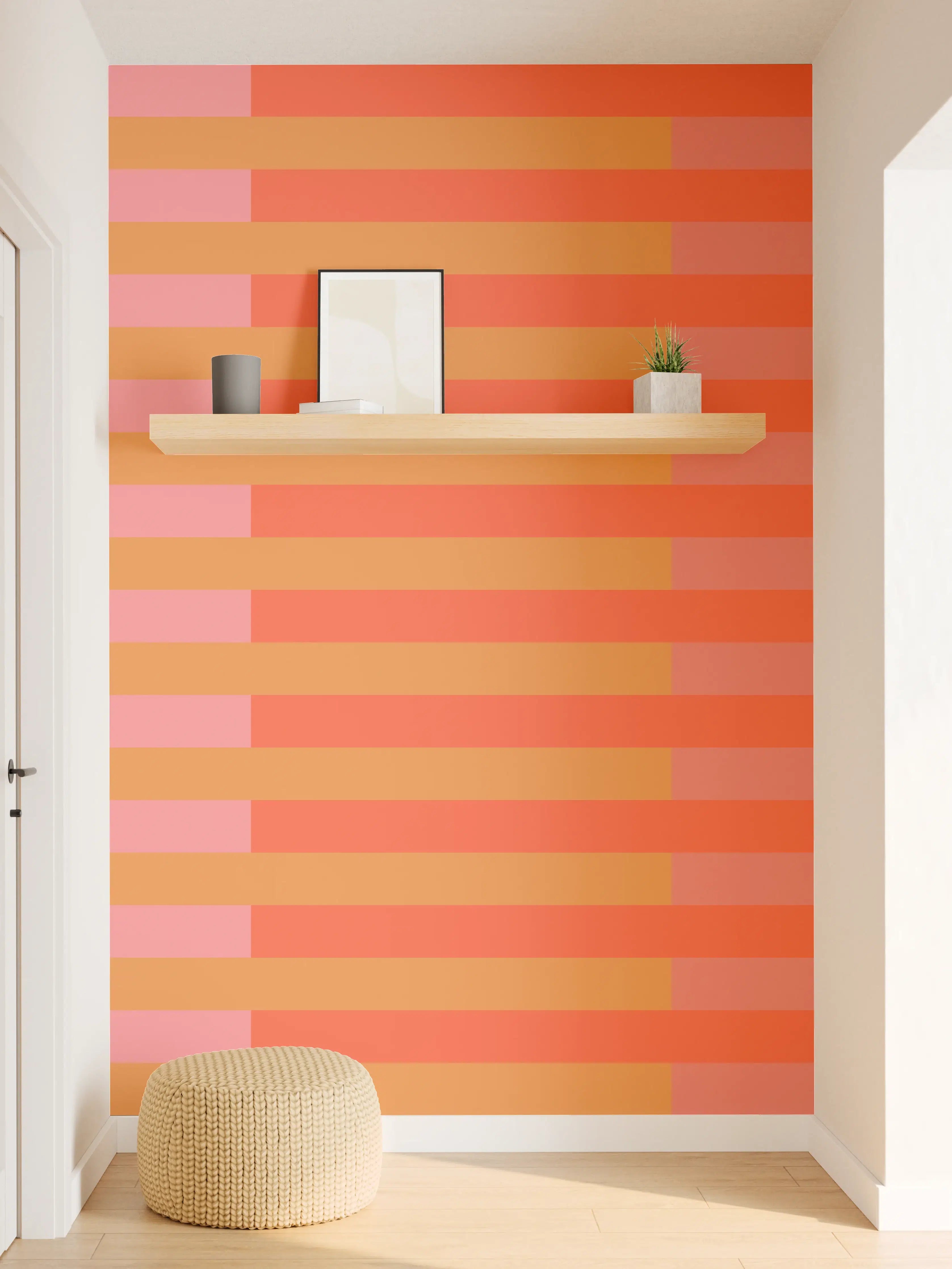 Wandverkleidung Flur - The Oranges - Multy Stripes - Salmon