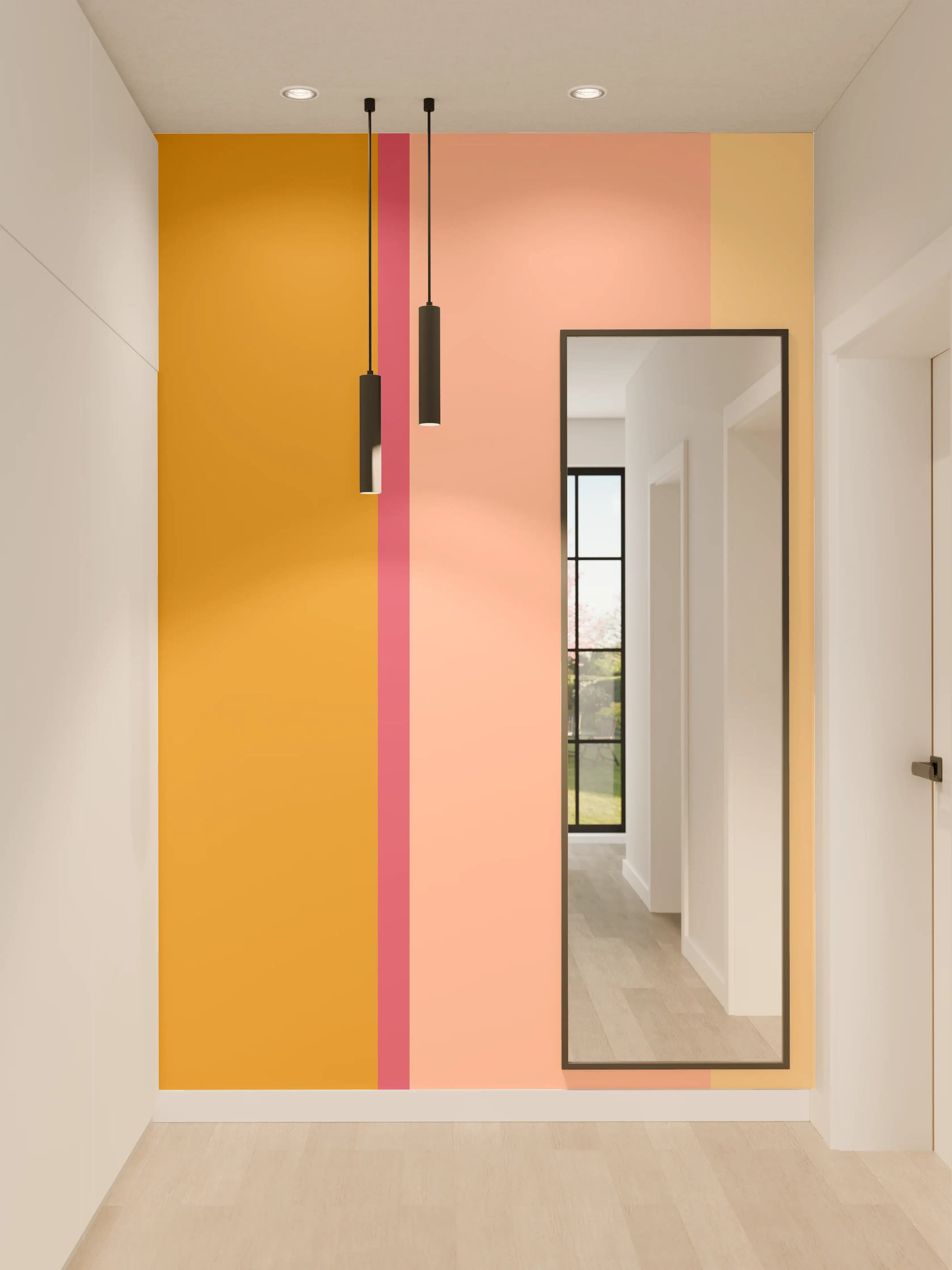 Wandverkleidung Flur - The Oranges - Vertical - Cotton Candy
