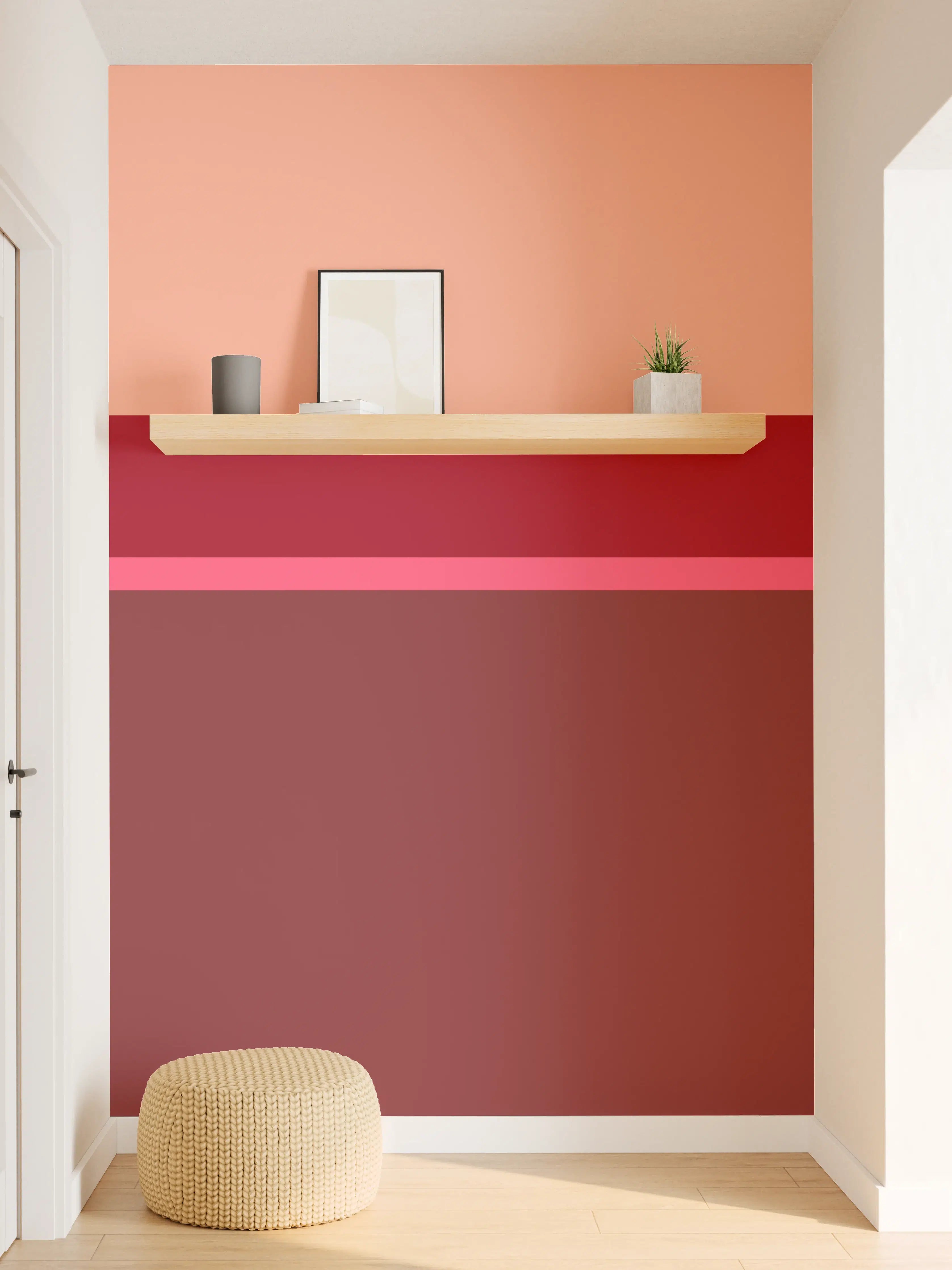 Wandverkleidung Flur - The Reds - Horizontal - Cherry