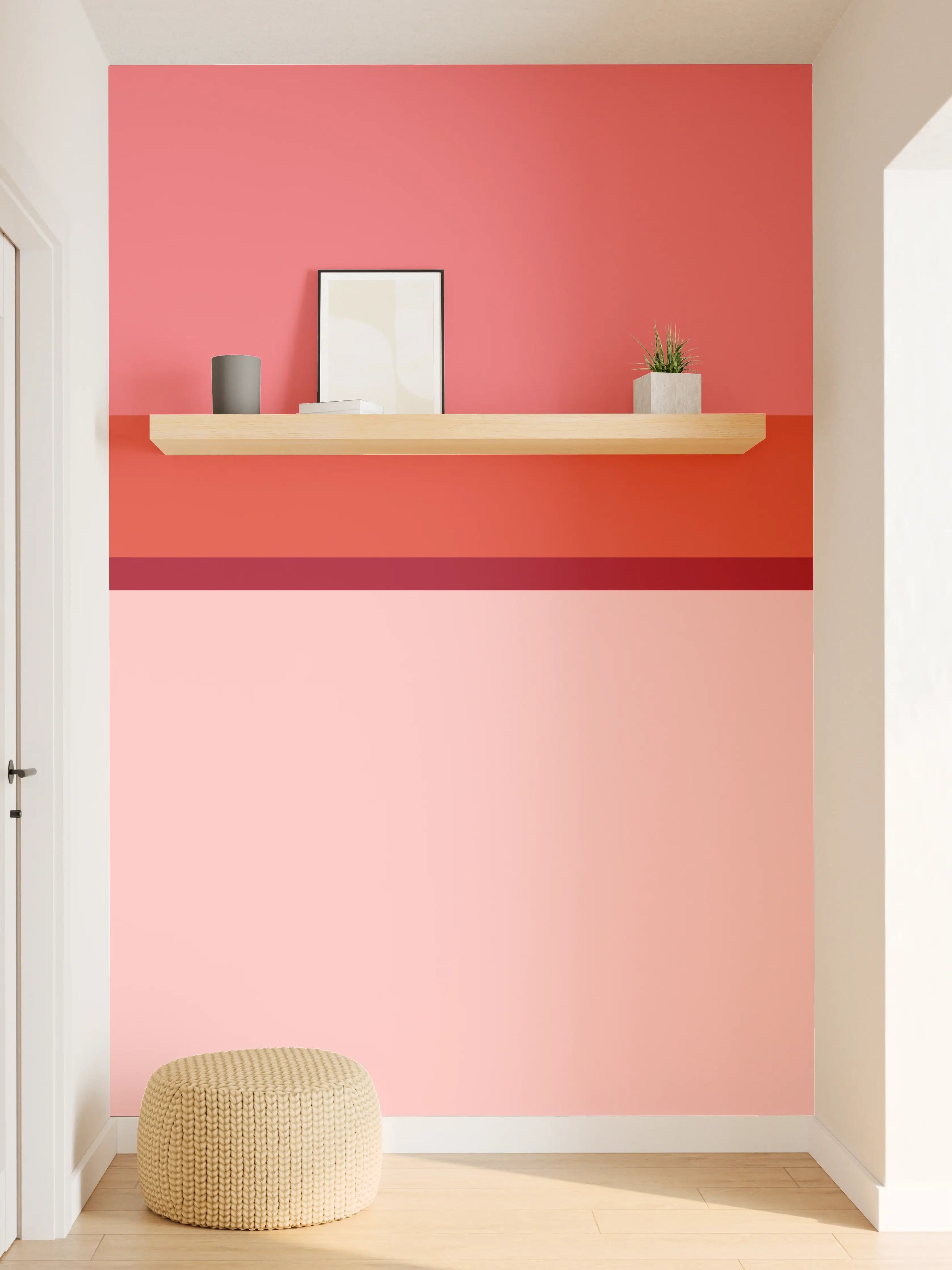 Wandverkleidung Flur - The Reds - Horizontal - Tomato
