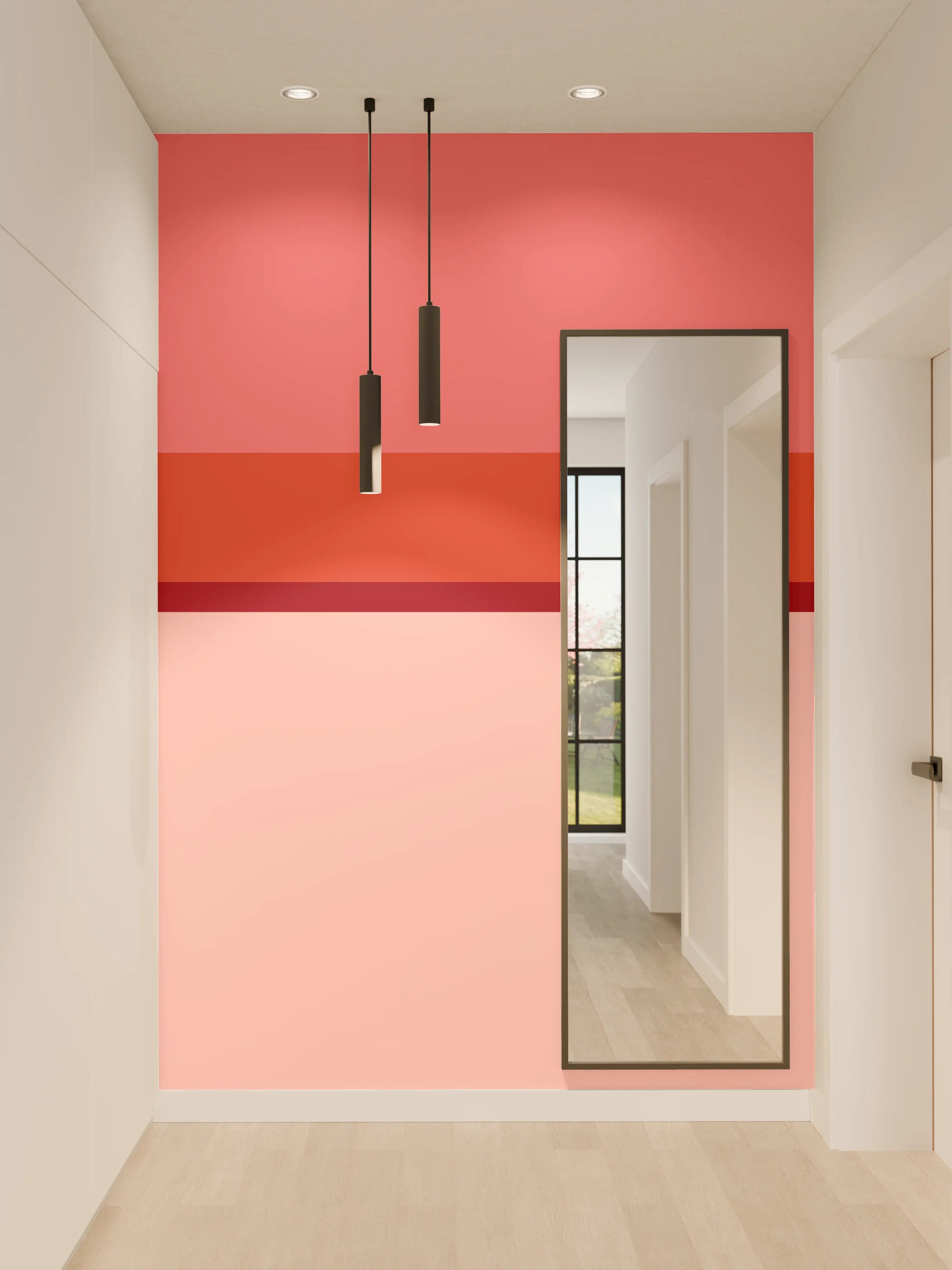 Wandverkleidung Flur - The Reds - Horizontal - Tomato