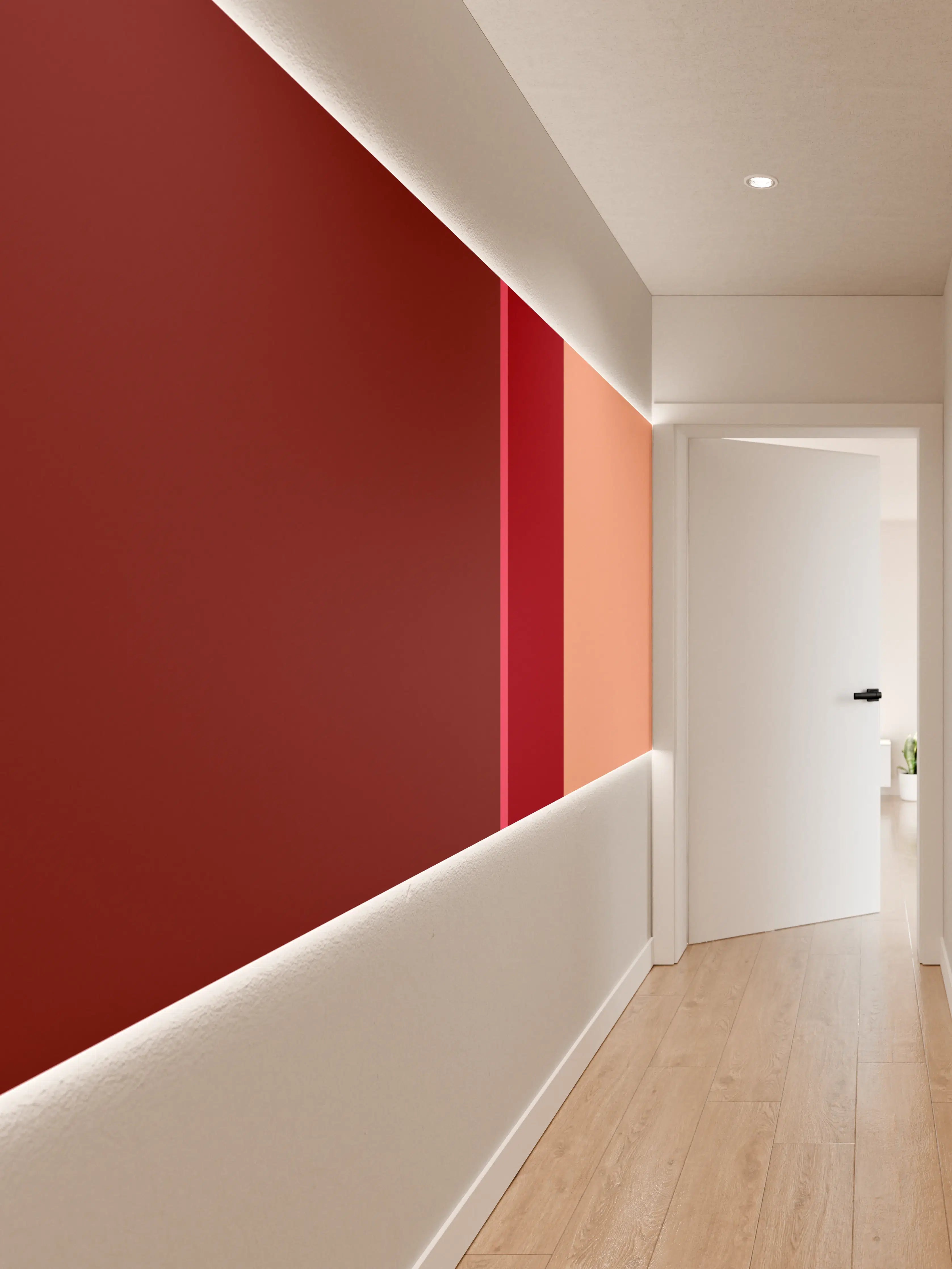 Wandverkleidung Flur - The Reds - Vertical - Cherry