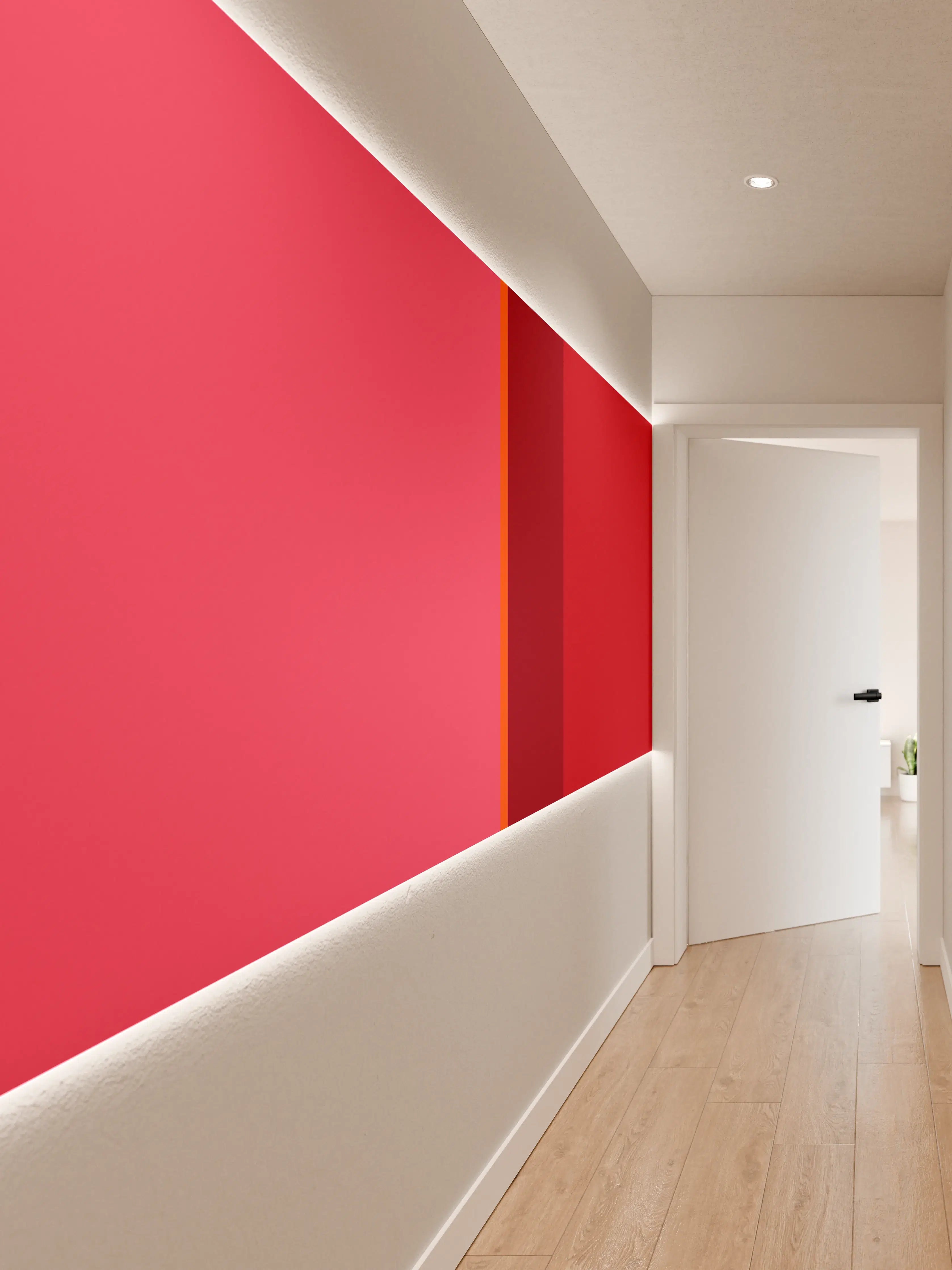 Wandverkleidung Flur - The Reds - Vertical - Pommagranate