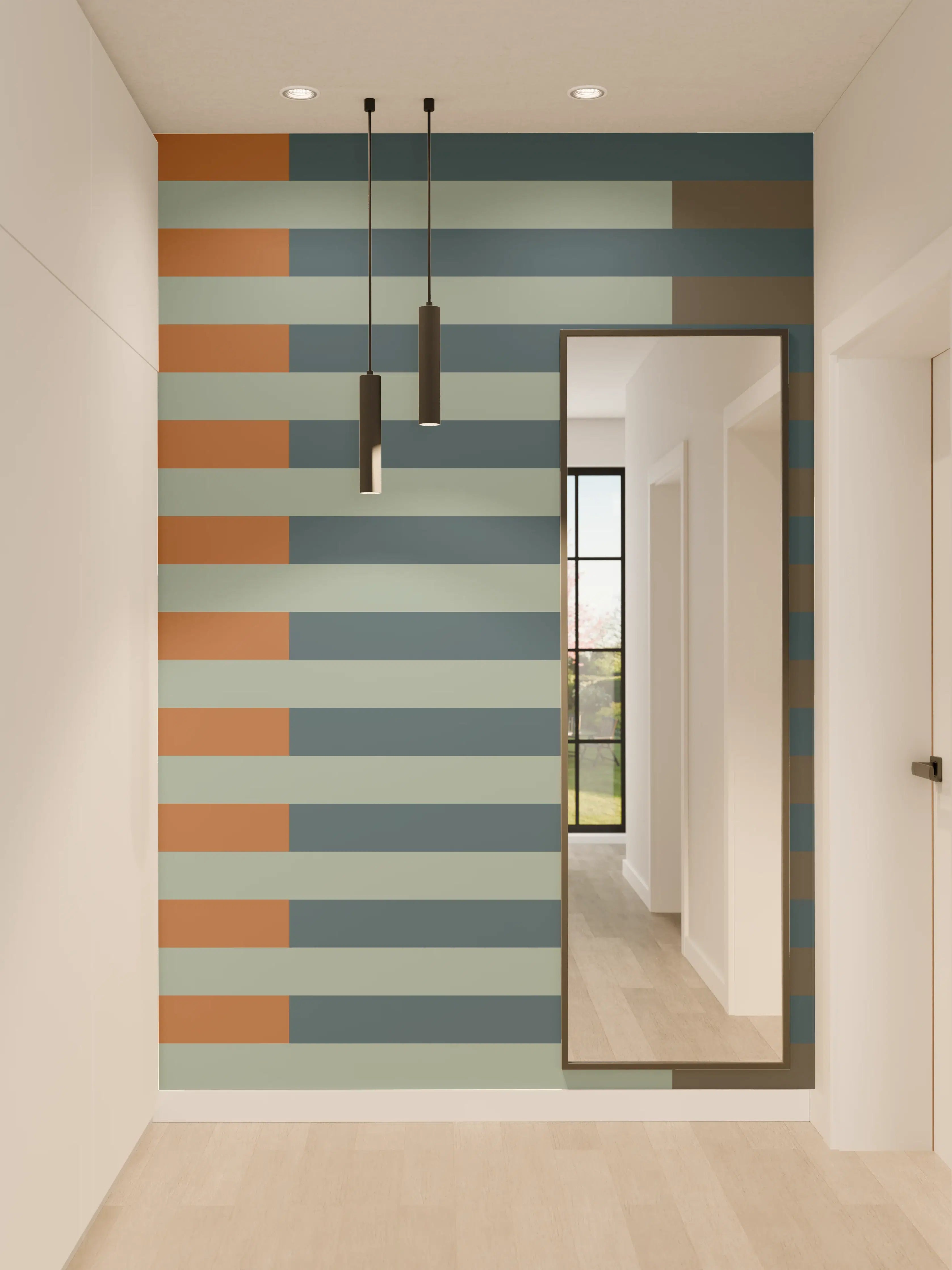 Wandverkleidung Flur - The Retros - Multy Stripes - Jon