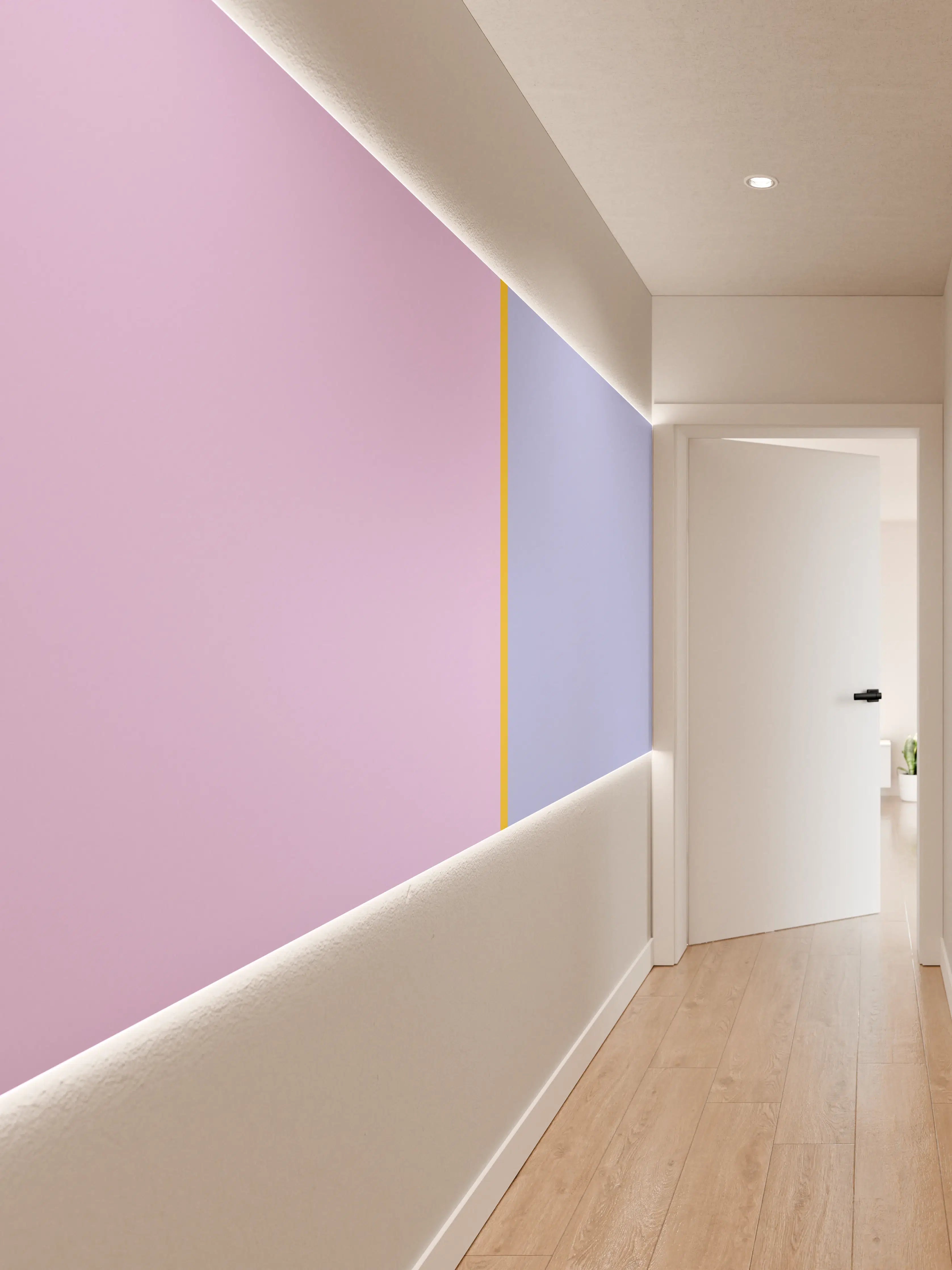 Wandverkleidung Flur - The Springs - Easy Vertikal - Lilac