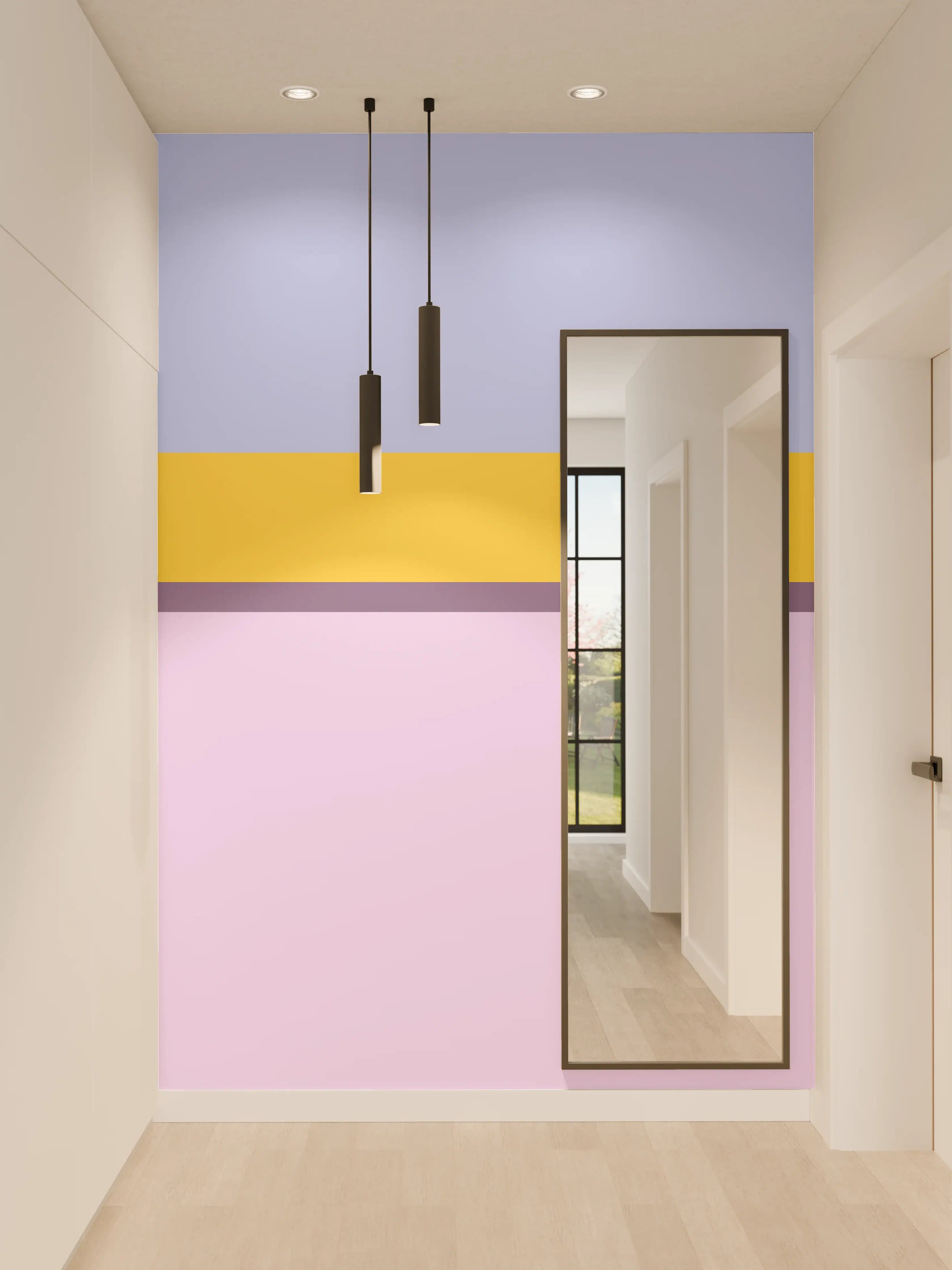 Wandverkleidung Flur - The Springs - Horizontal - Lilac