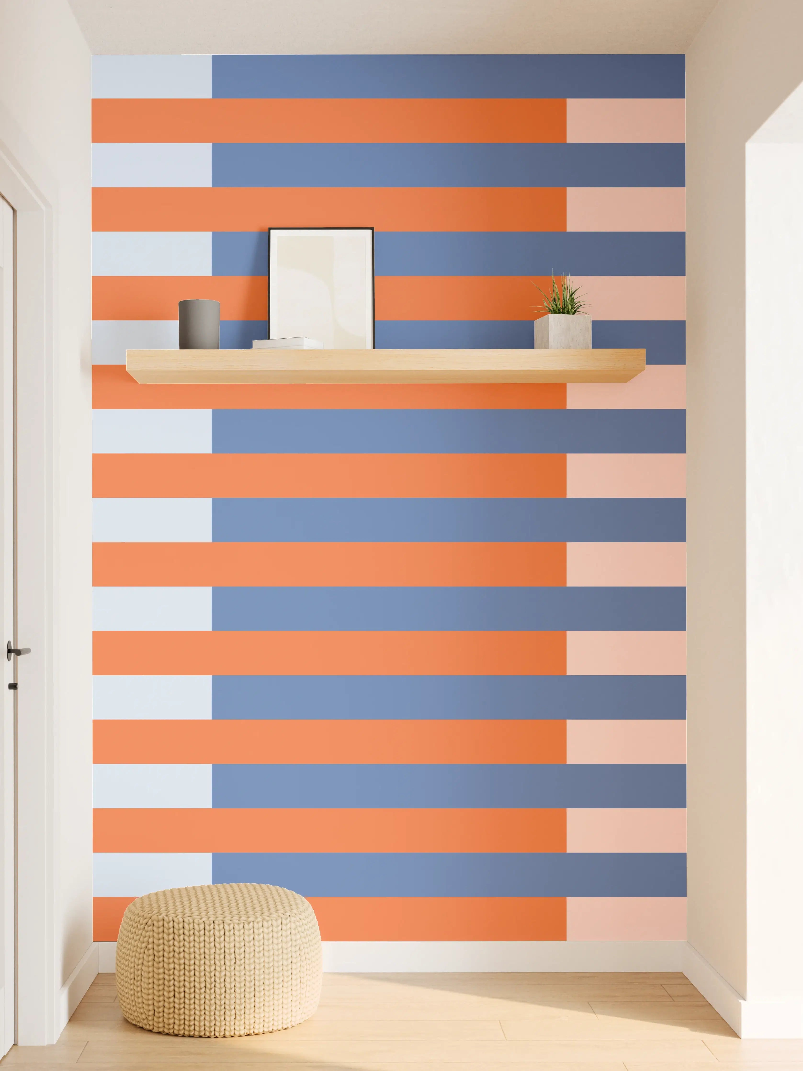 Wandverkleidung Flur - The Springs - Multy Stripes - Crocus