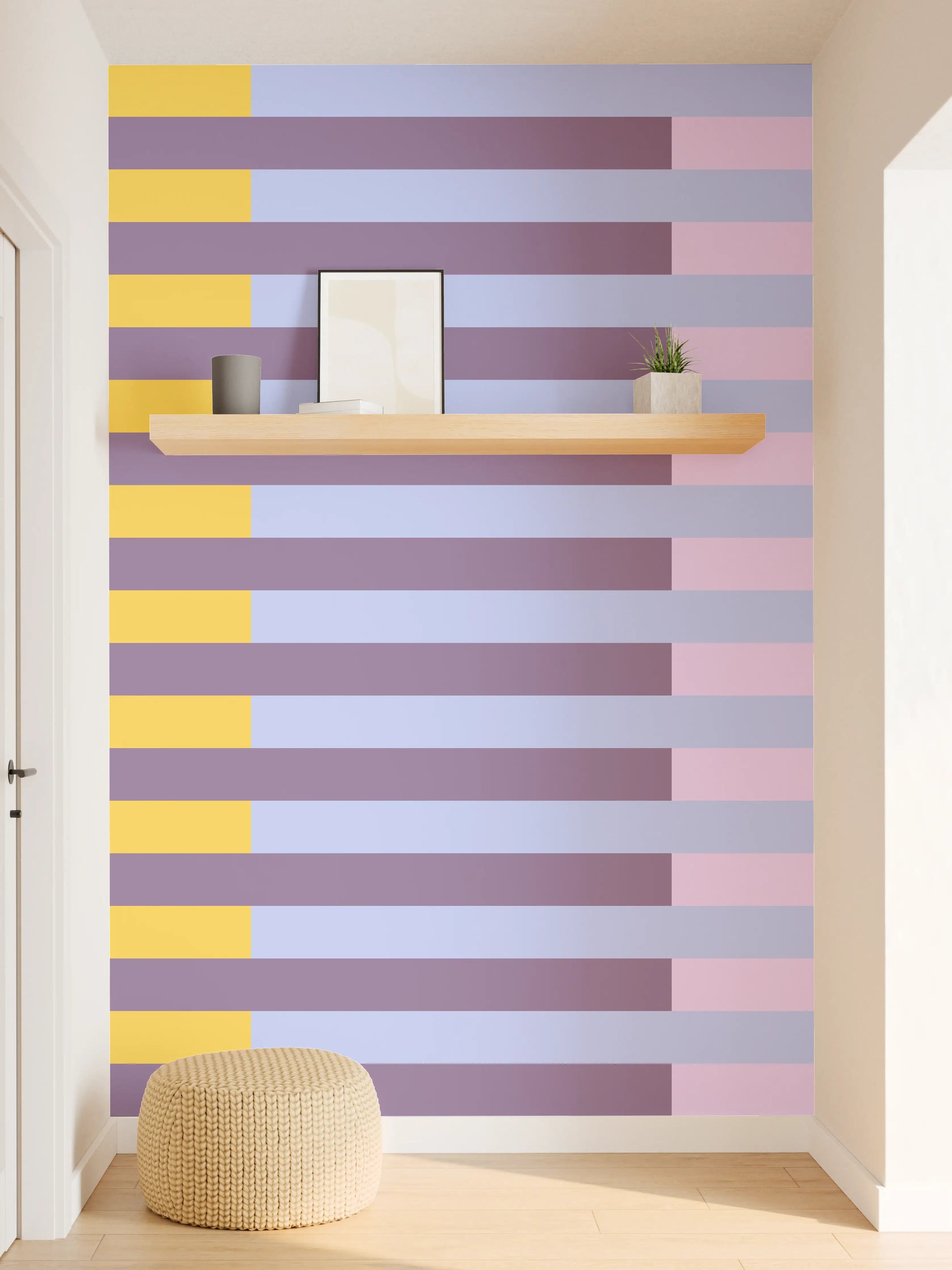 Wandverkleidung Flur - The Springs - Multy Stripes - Lilac