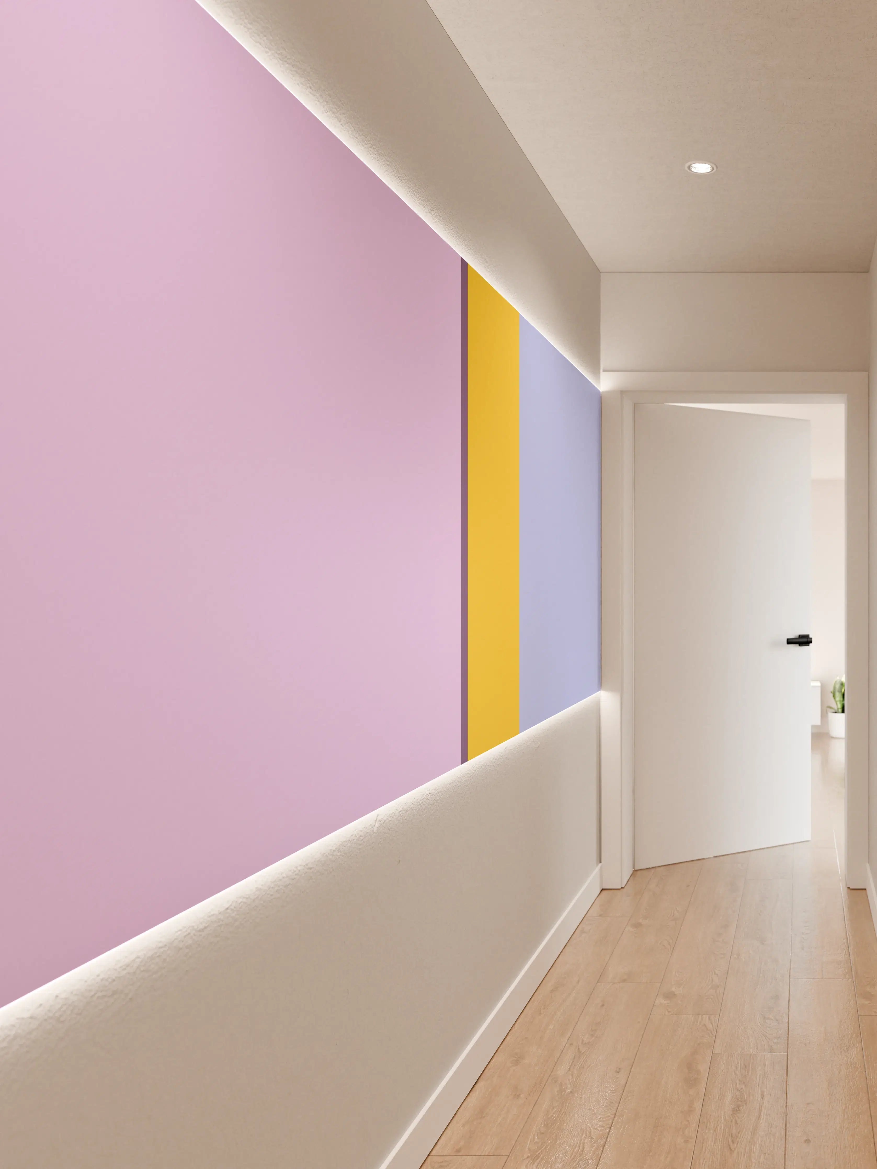 Wandverkleidung Flur - The Springs - Vertikal - Lilac