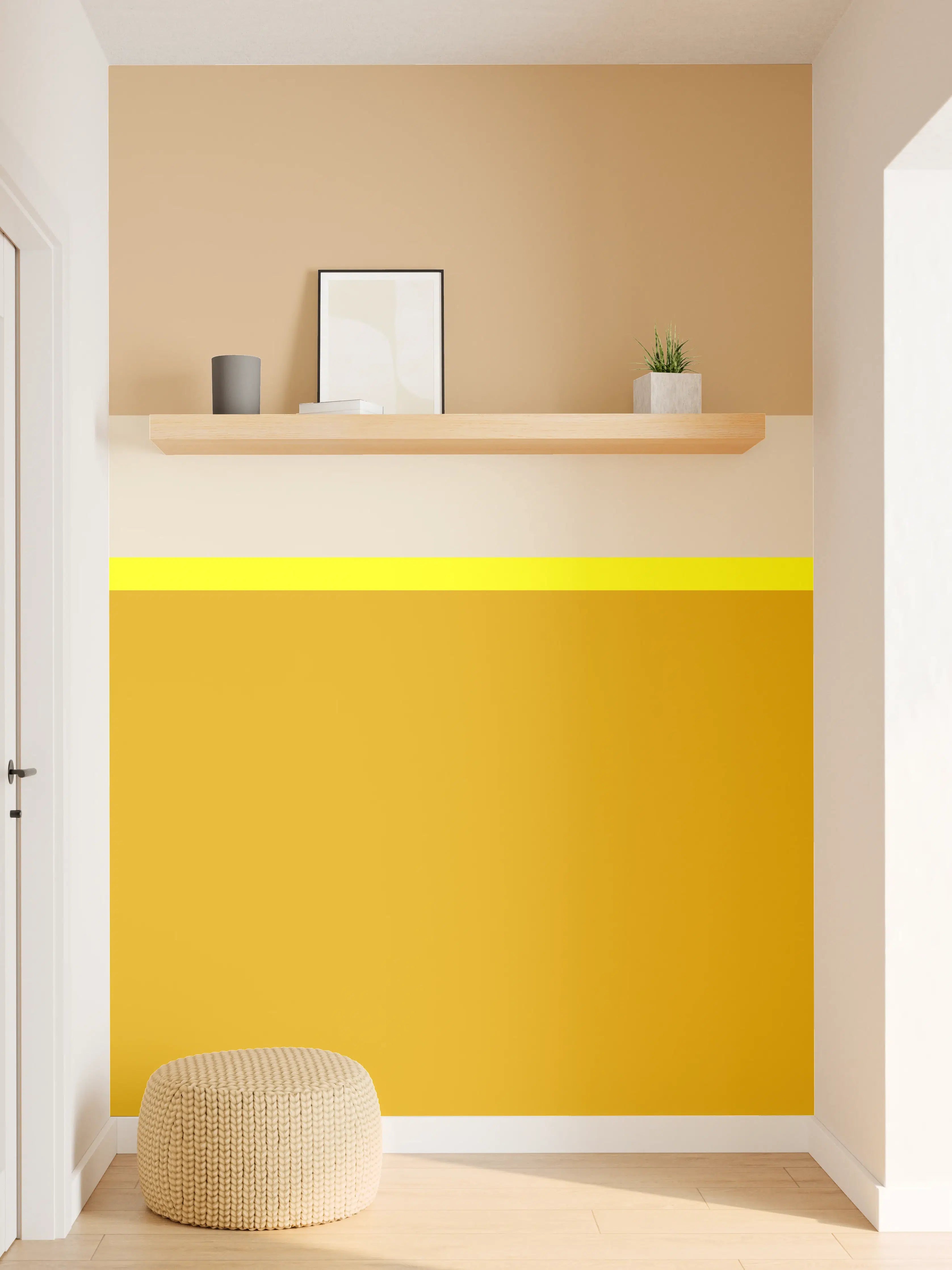 Wandverkleidung Flur - The Yellows - Horizontal - Buttercup