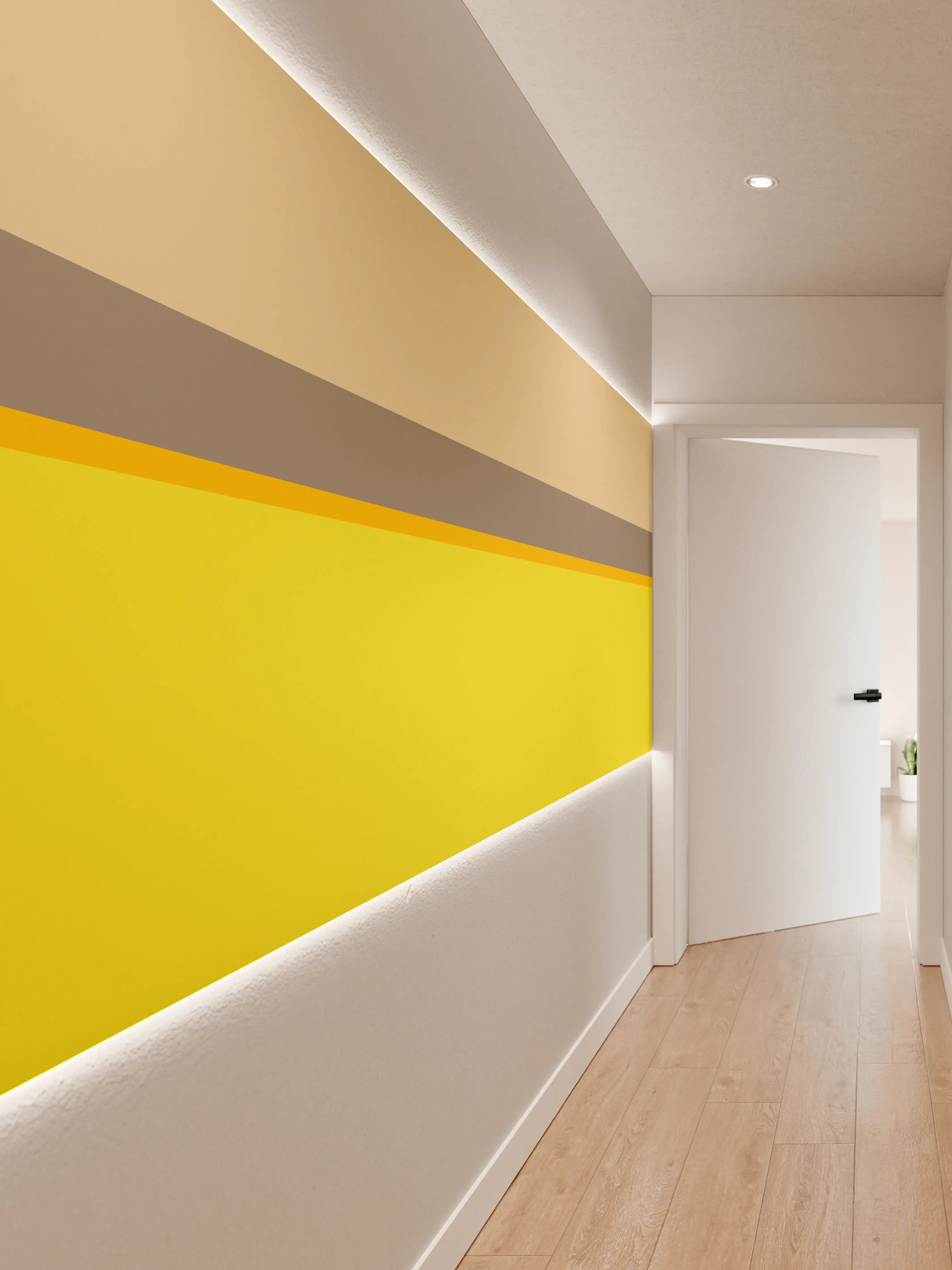 Wandverkleidung Flur - The Yellows - Horizontal - Honey